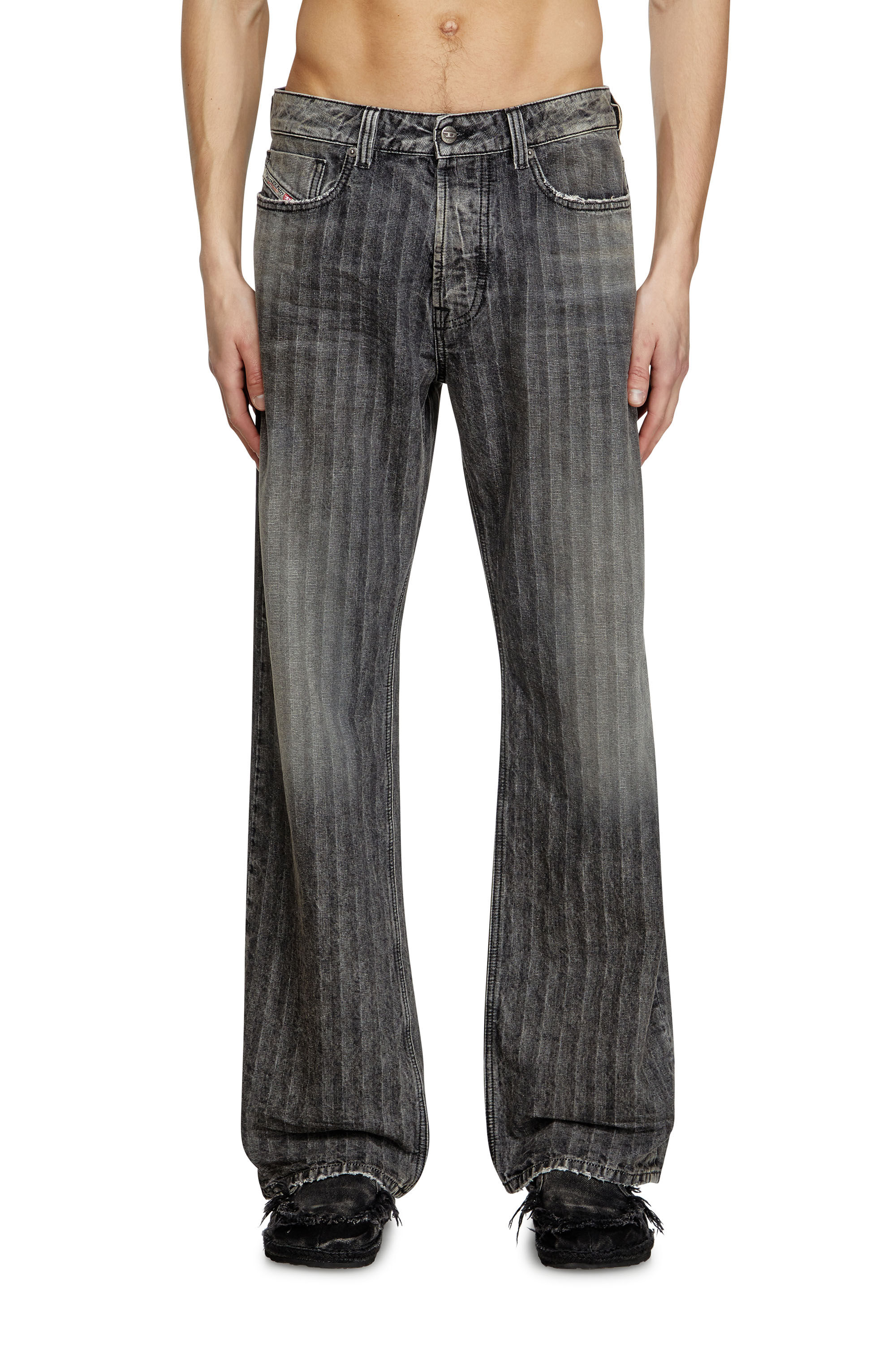 Diesel - Herren Relaxed Jeans 1980 D-Eeper 09L59, Hellgrau - 3