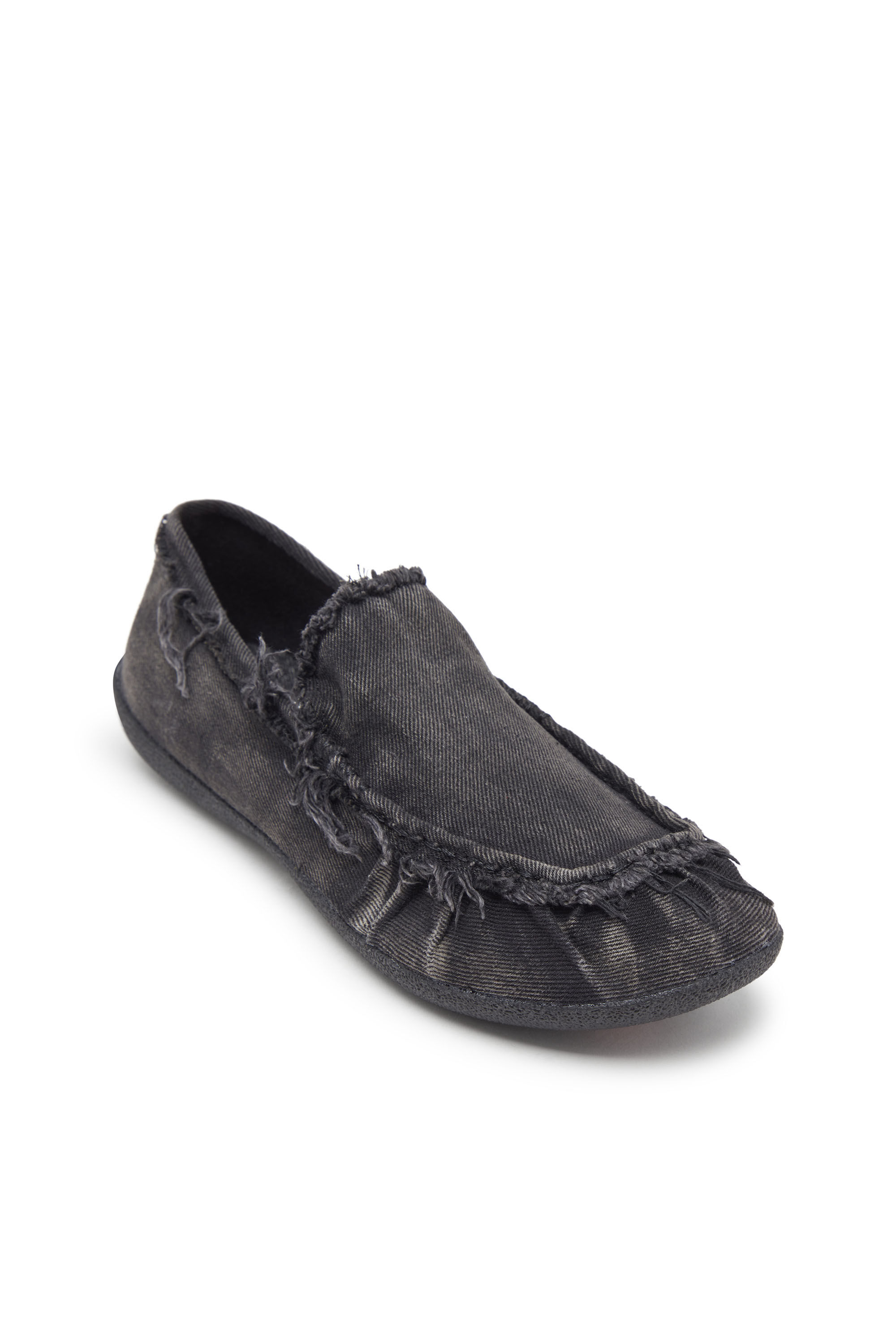 Diesel - D-SHOCK MOC, Herren D-Shock-Loafer aus Denim in vielgetragener Optik in Schwarz - 6