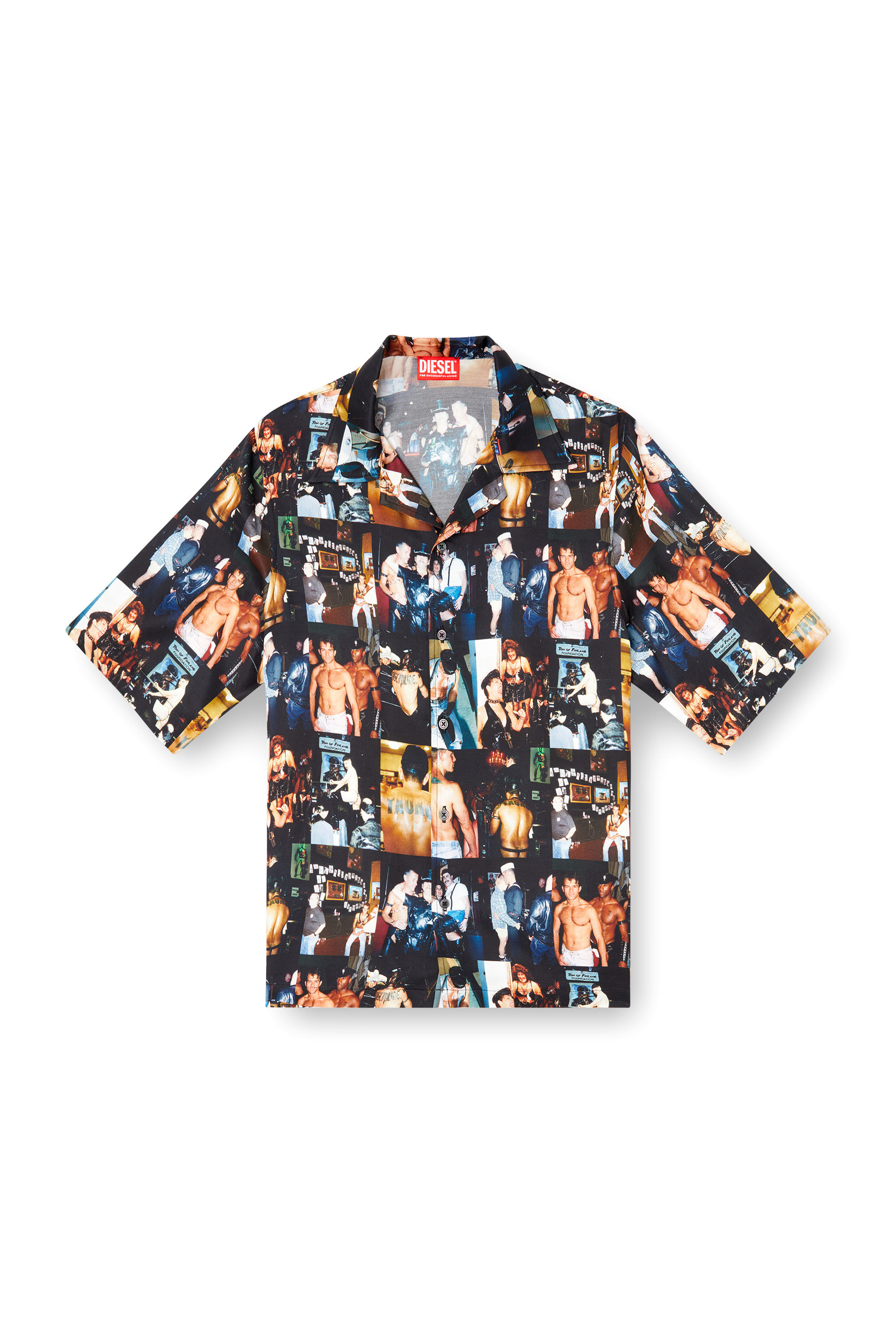Diesel - PR-S-MEC-TOM25, Unisex Bowling-Hemd mit Grafik-Prints in Schwarz - 2