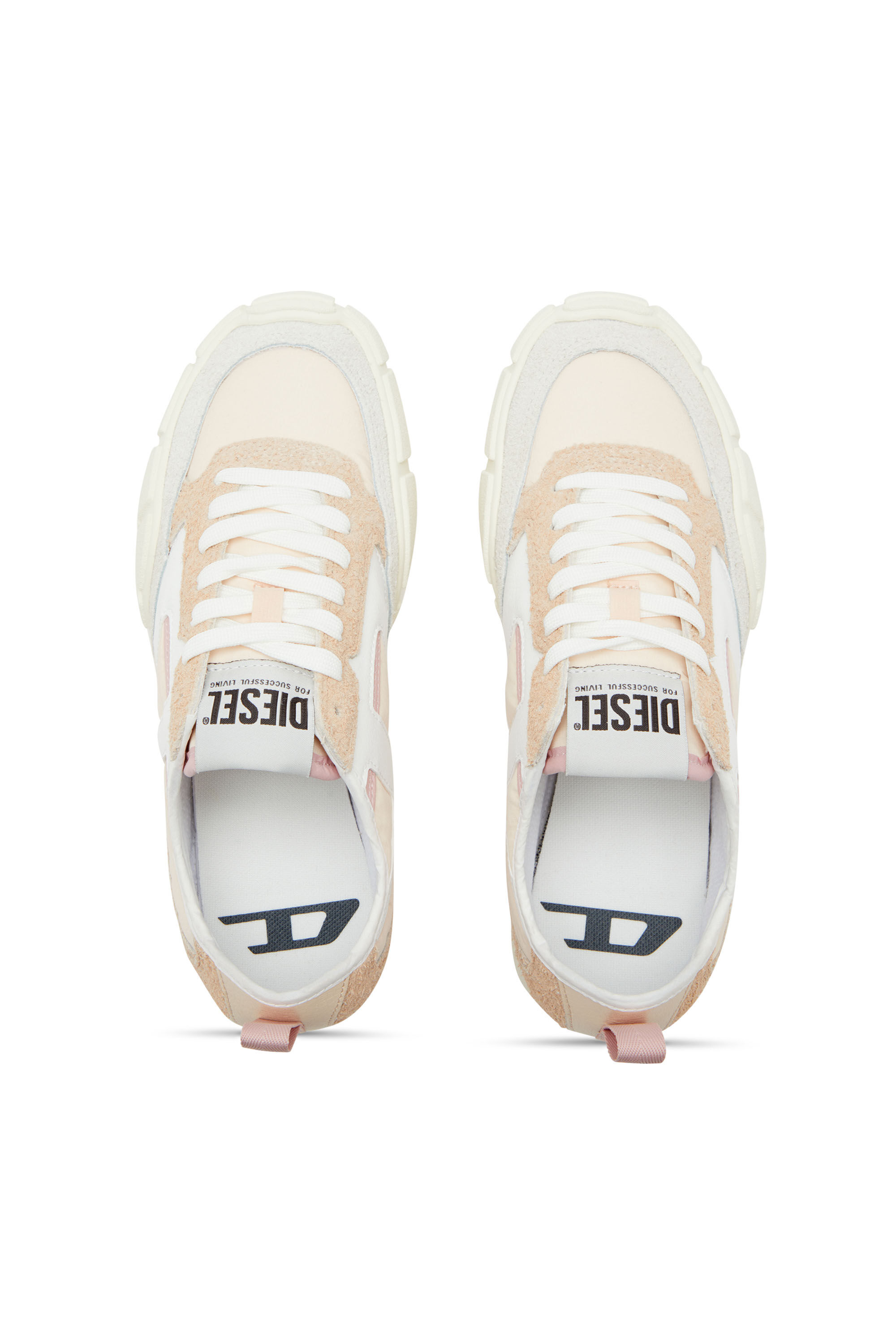 Diesel - S-PAGODHA LOW W, Damen Sneakers aus Leder, Wildleder und Ripstop in null - 4
