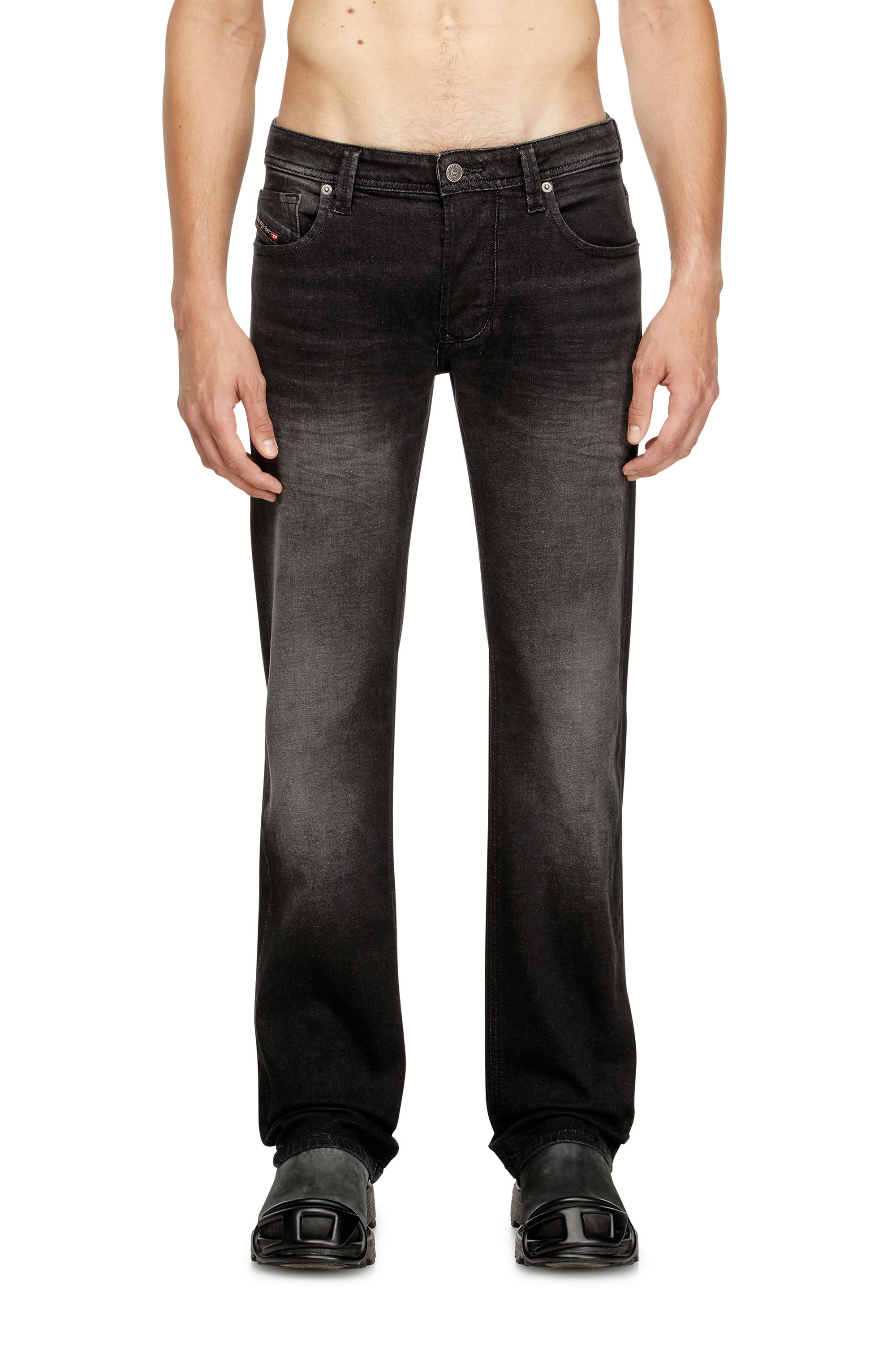 Diesel - Herren Regular Jeans 1985 Larkee 0DBDT, Schwarz/Dunkelgrau - 3