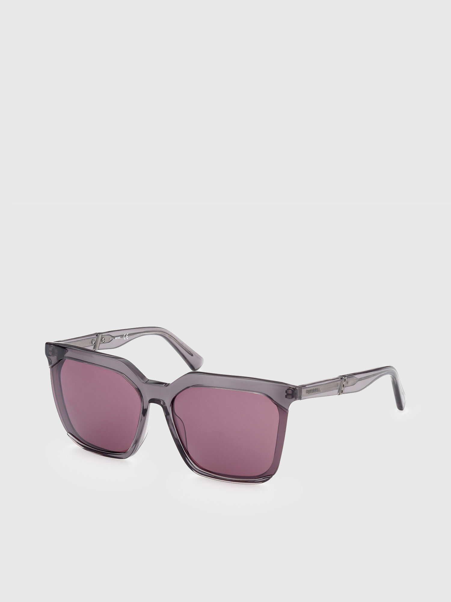 Diesel - DL0338, Damen Quadratische Sonnenbrille mit übergroßen Dimensionen in Violett - 2