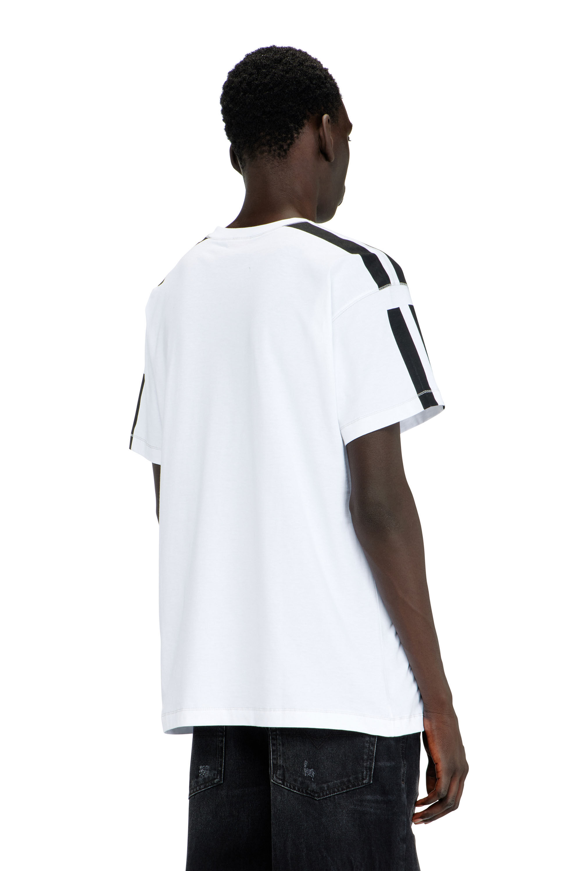 Diesel - T-NORM-V12, Herren T-Shirt aus Baumwolle mit kontrastierenden Grafikprints in null - 3