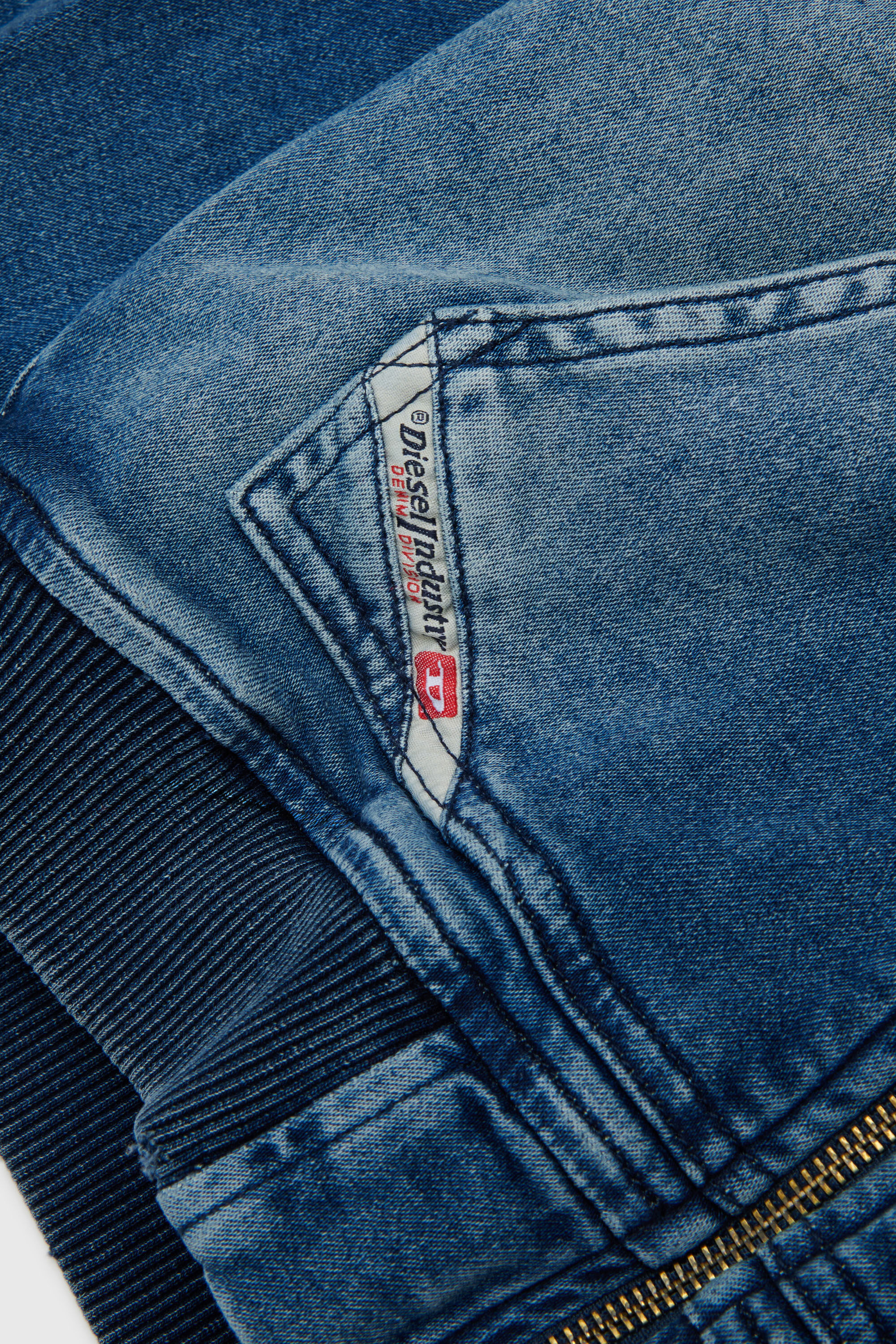 Diesel - STIMM-OVER JJJ, Herren Zip-up-Hoodie aus JoggJeans&reg; in Dunkelblau - 4