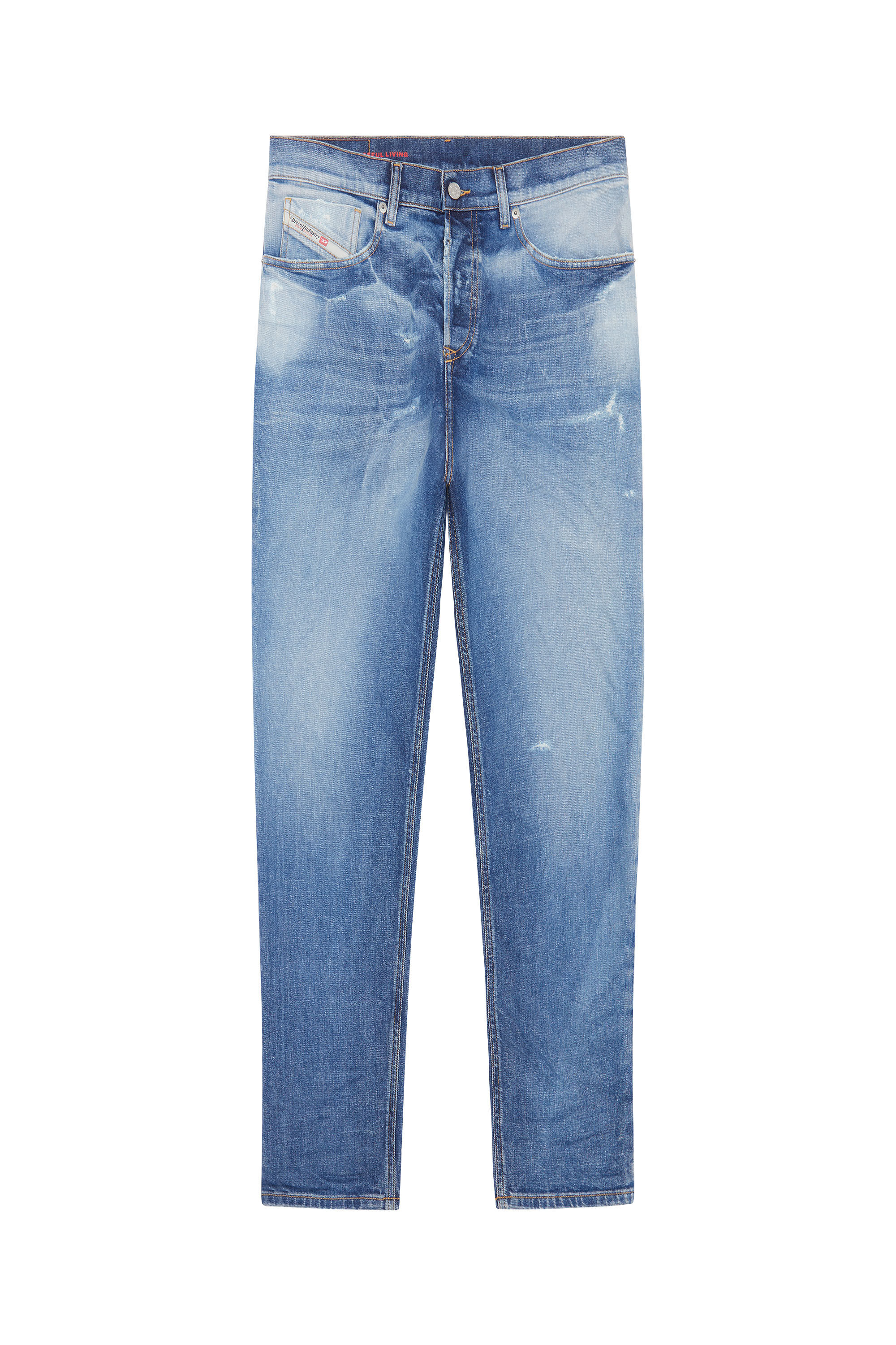 Diesel - 2005 D-FINING 09E16 Tapered Jeans, Mittelblau - Image 2