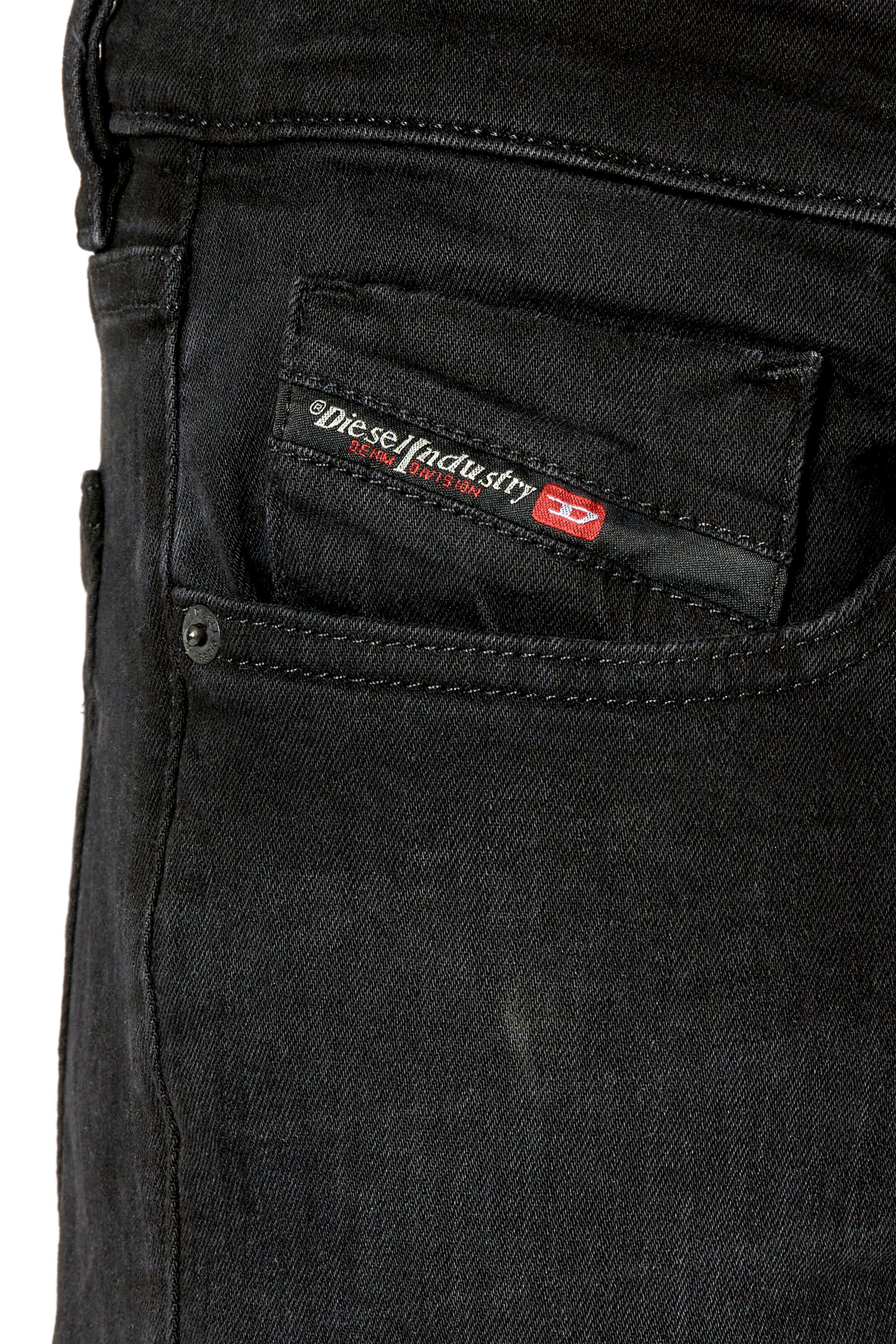 Diesel - Slim Jeans 2019 D-Strukt 0TFAS, Schwarz/Dunkelgrau - Image 6