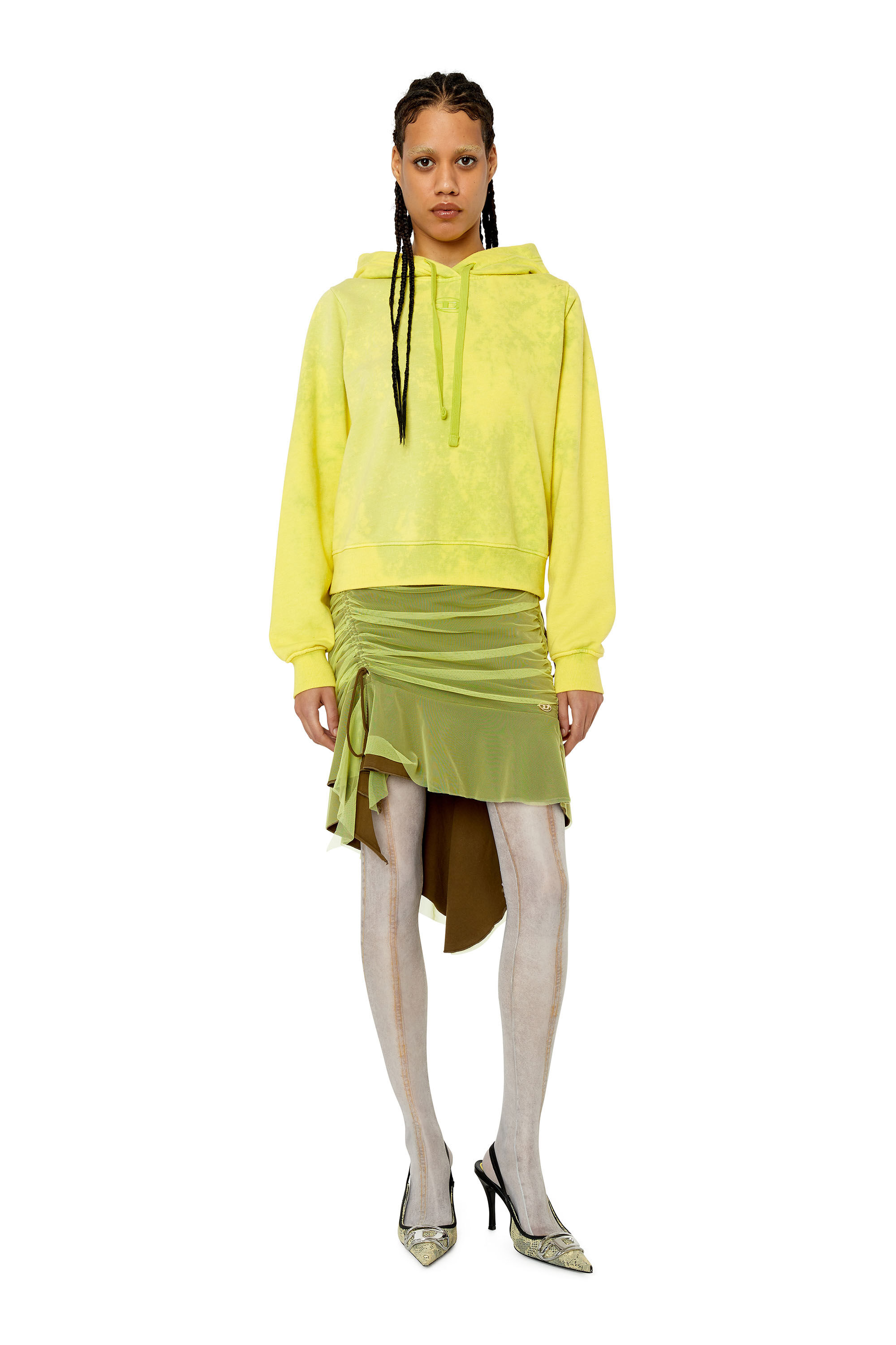 Diesel - F-REGGY-HOOD-G2, Neongrün - Image 1