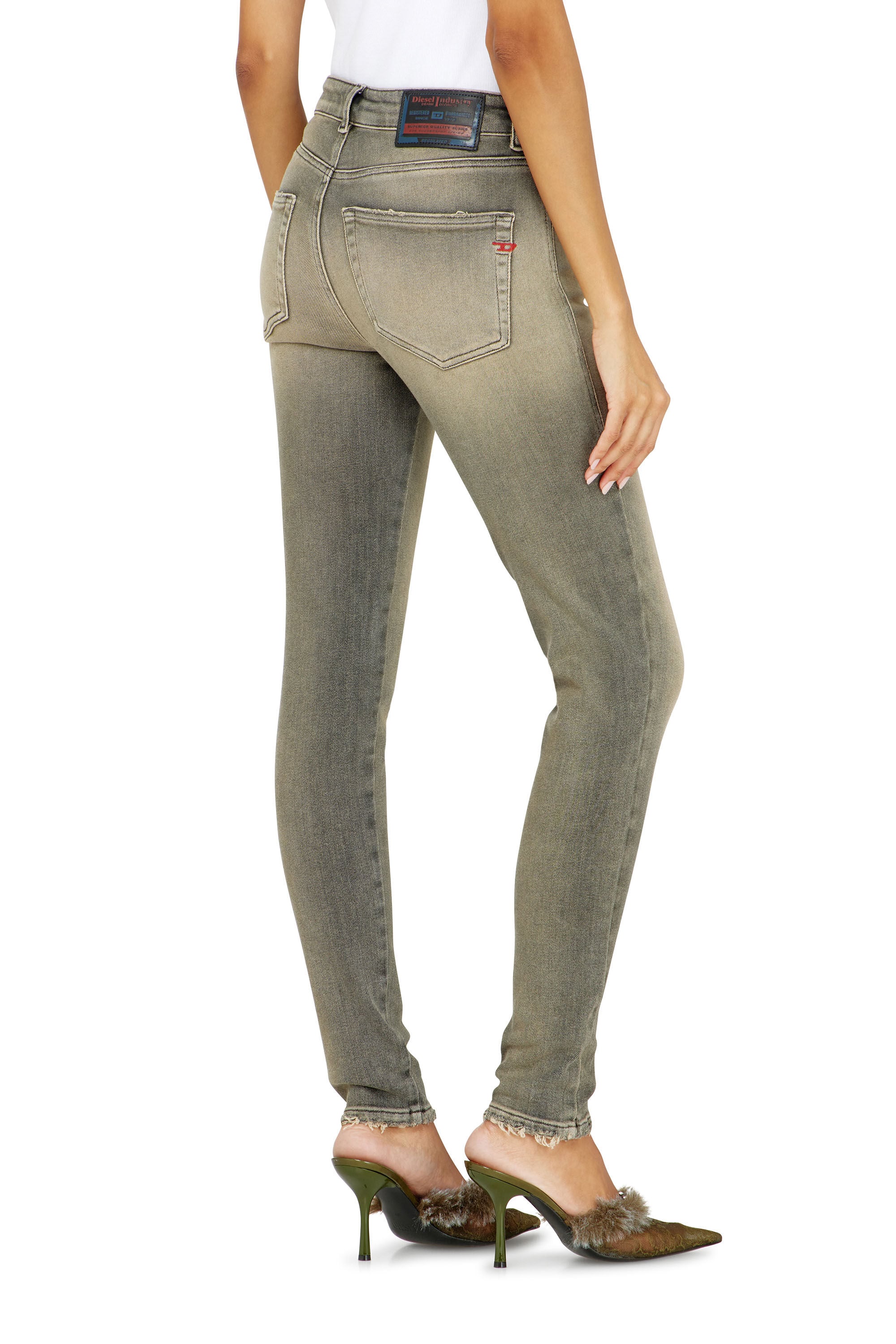Diesel - Damen Skinny Jeans 2017 Slandy 09P32, Grau - 5