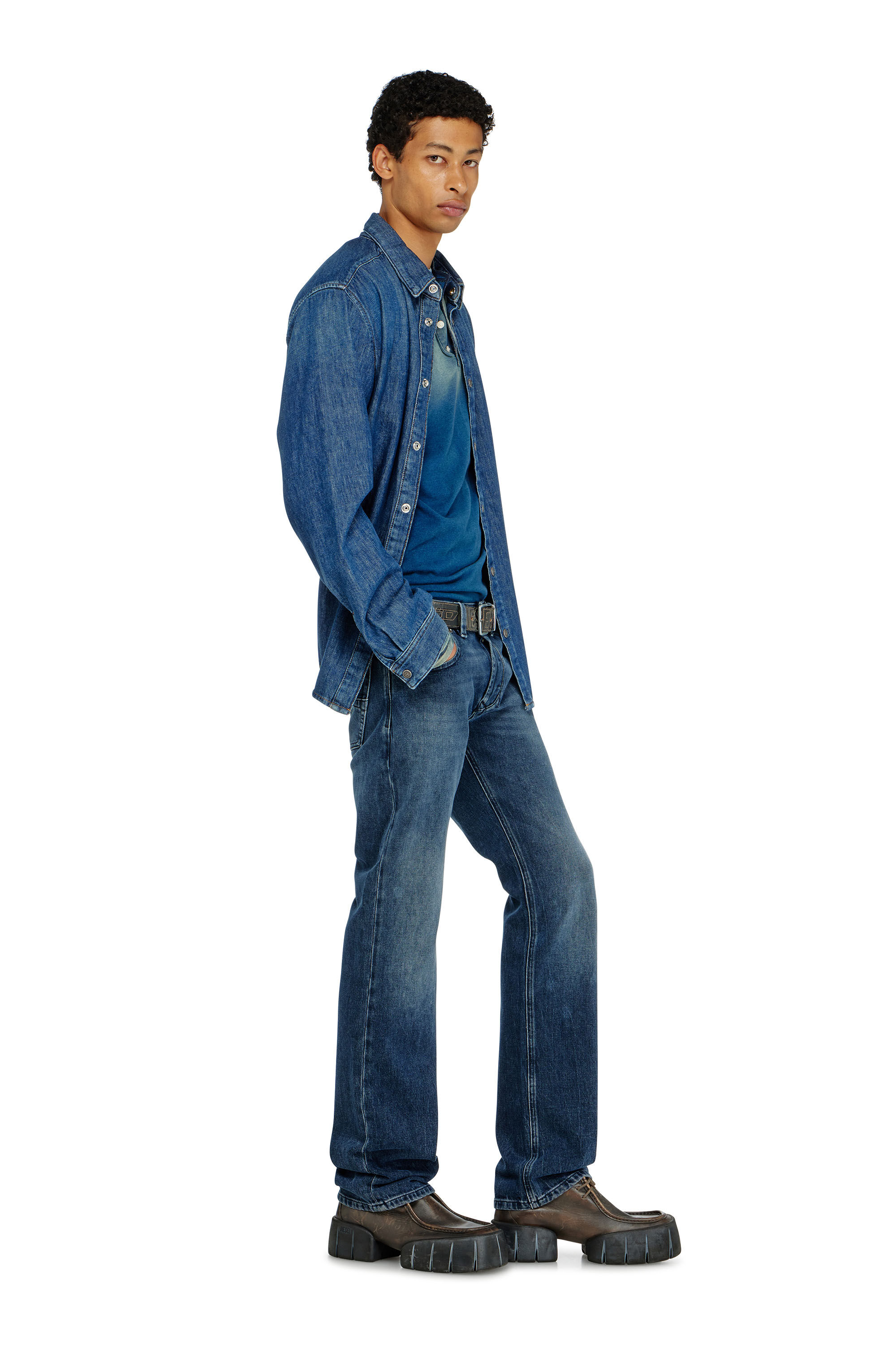 Diesel - Herren Regular Jeans 1985 Larkee 0KBBM, Dunkelblau - 2