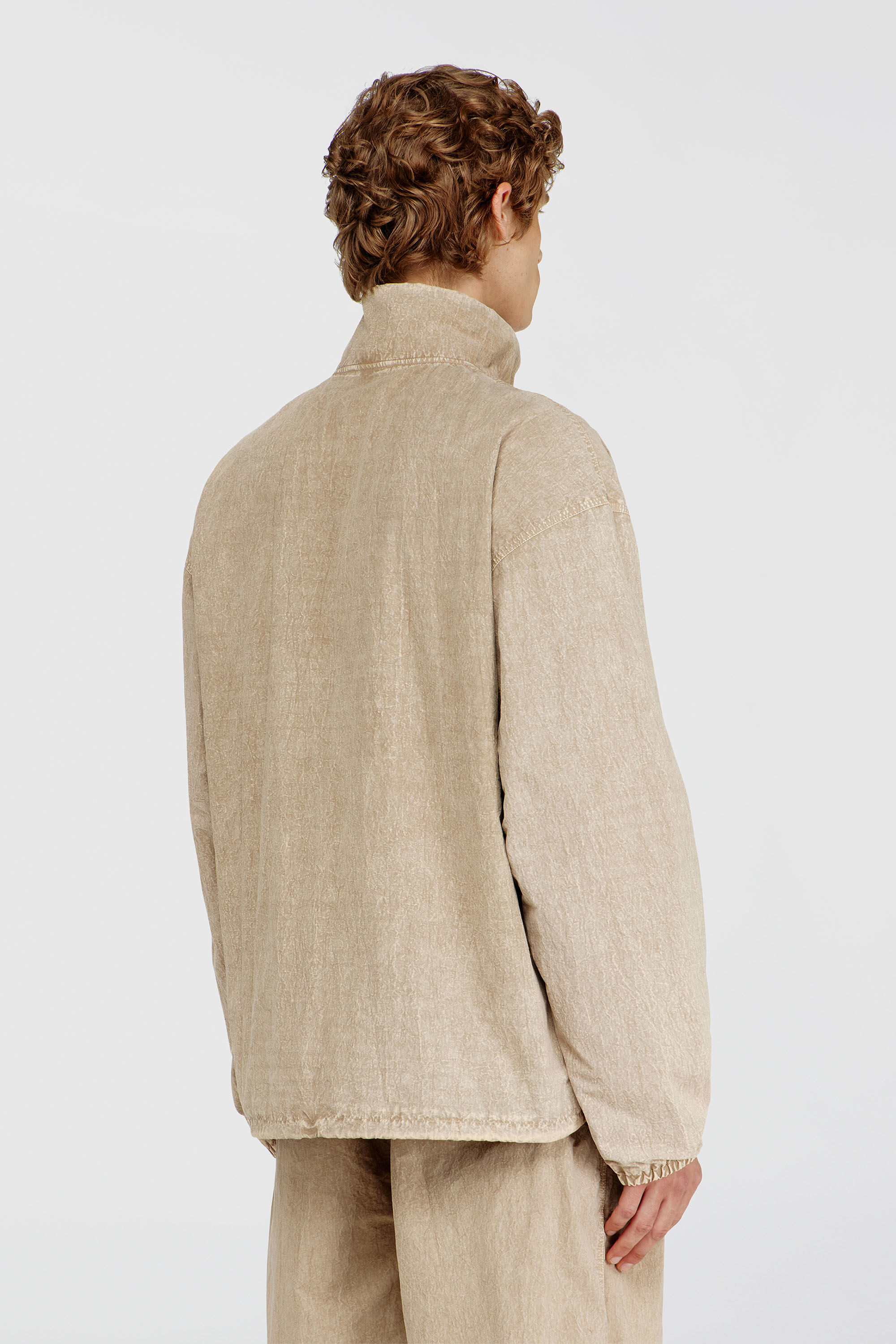 Diesel - J-CORSE-PLBH, Herren Jacke aus taslan mit spezieller Beschichtung in Beige - 4