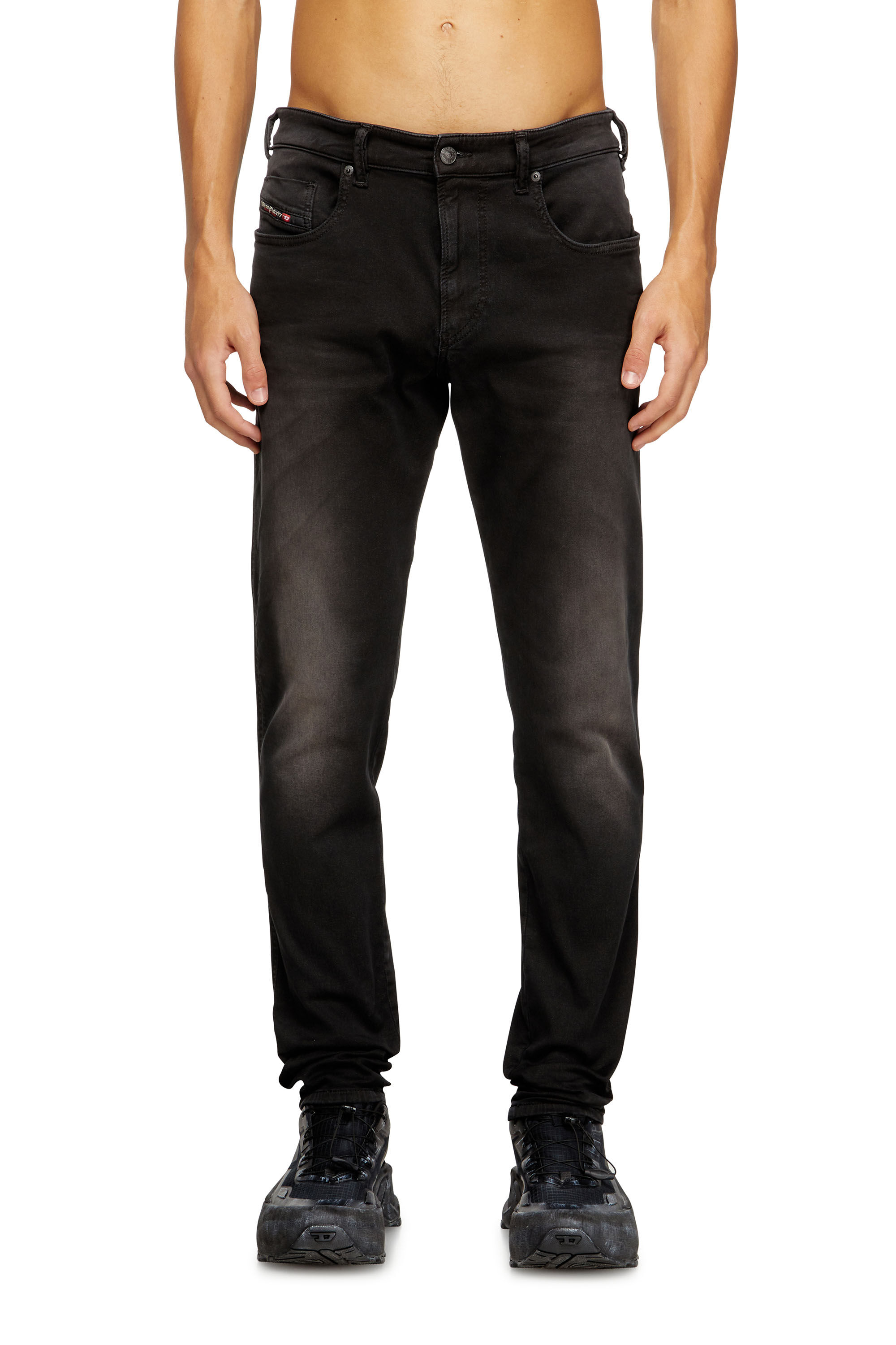 Diesel - Herren Slim 2062 D-Strukt Joggjeans® 0670M, Schwarz/Dunkelgrau - 3