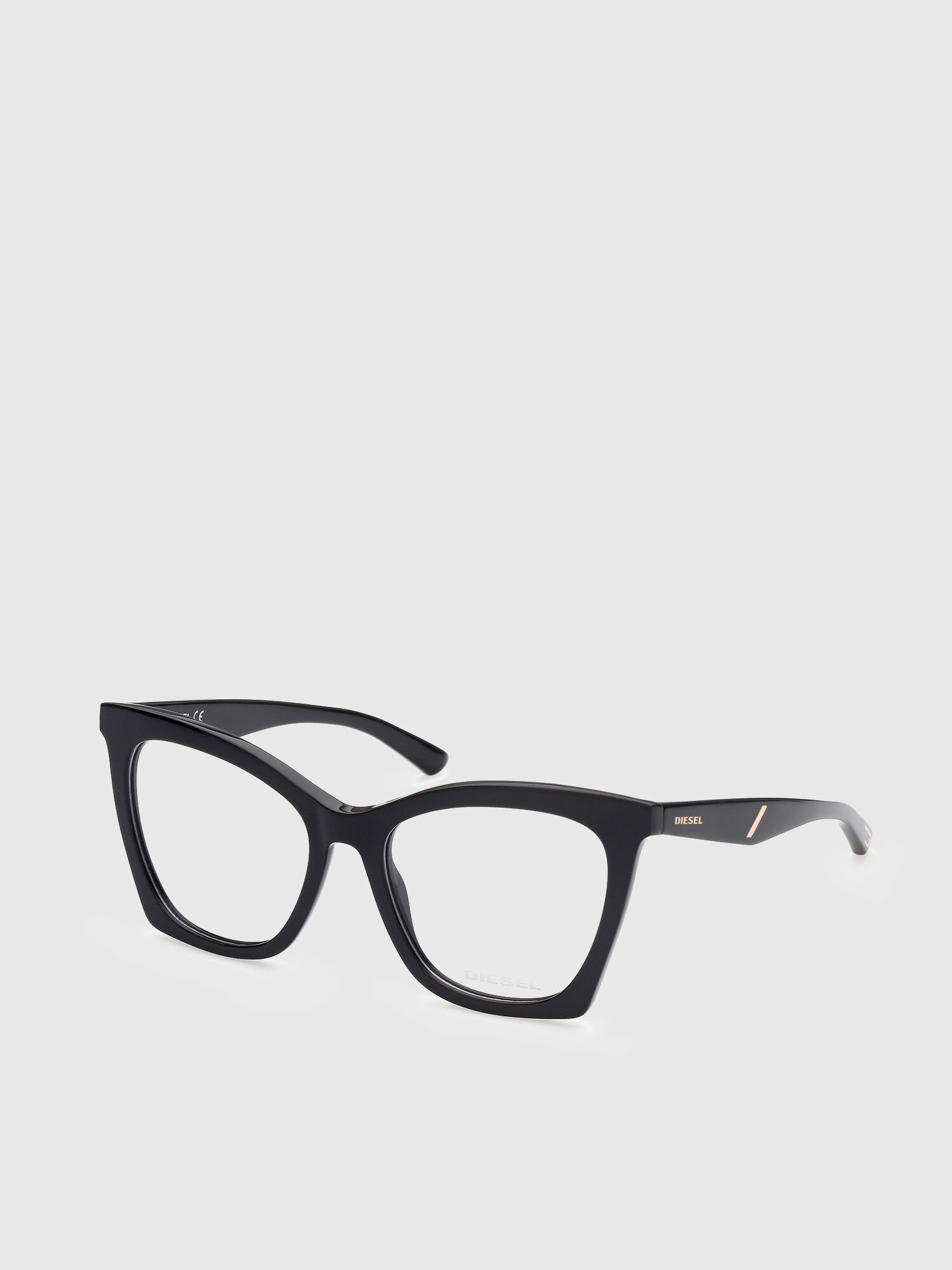 Diesel - DL5400, Damen Brille mit Fassung in Schmetterlingsform im Oversize-Look in Schwarz - 2