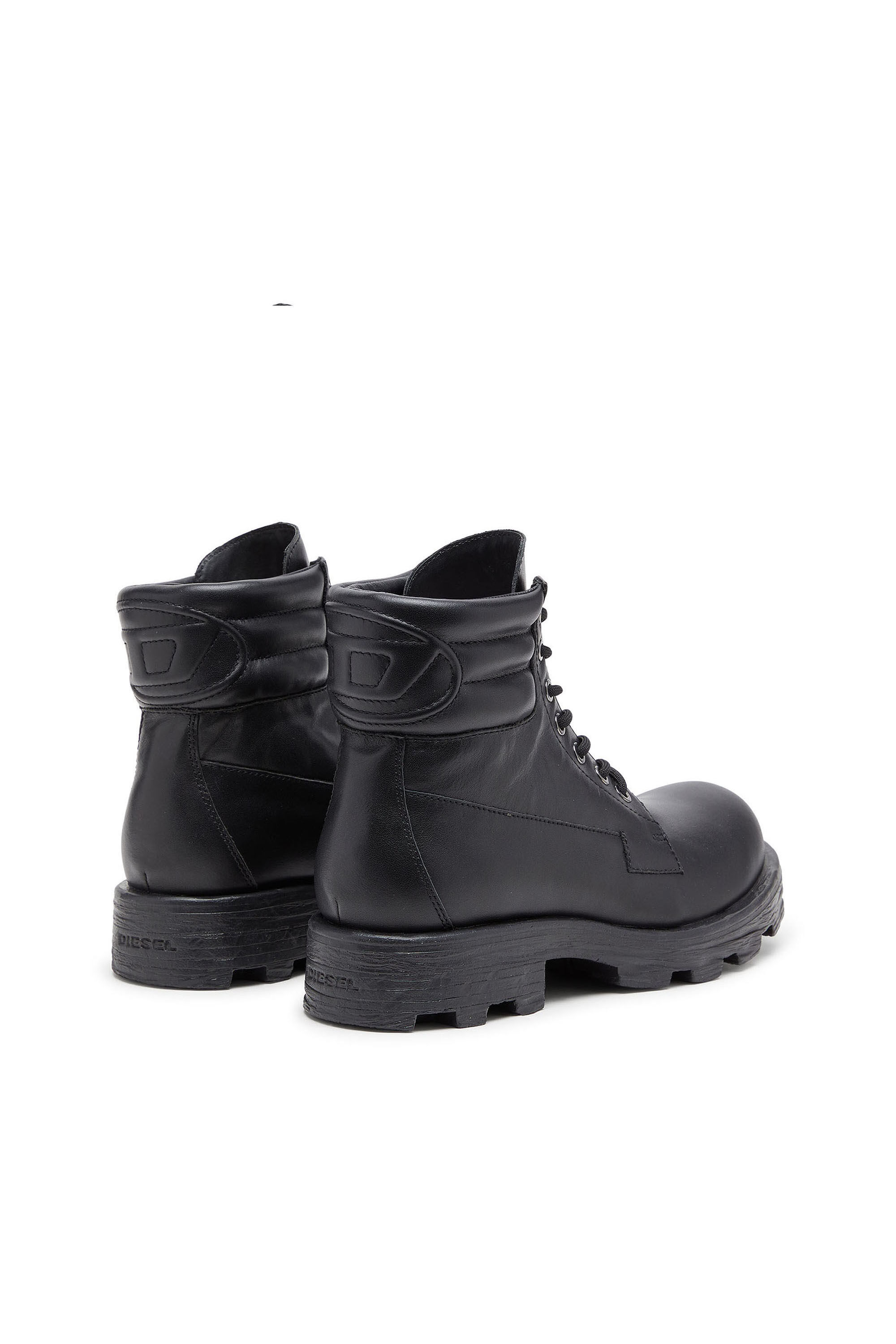 Diesel - D-HAMMER LACE UP, Herren D-Hammer - Combat-Boots aus Leder in Schwarz - 3