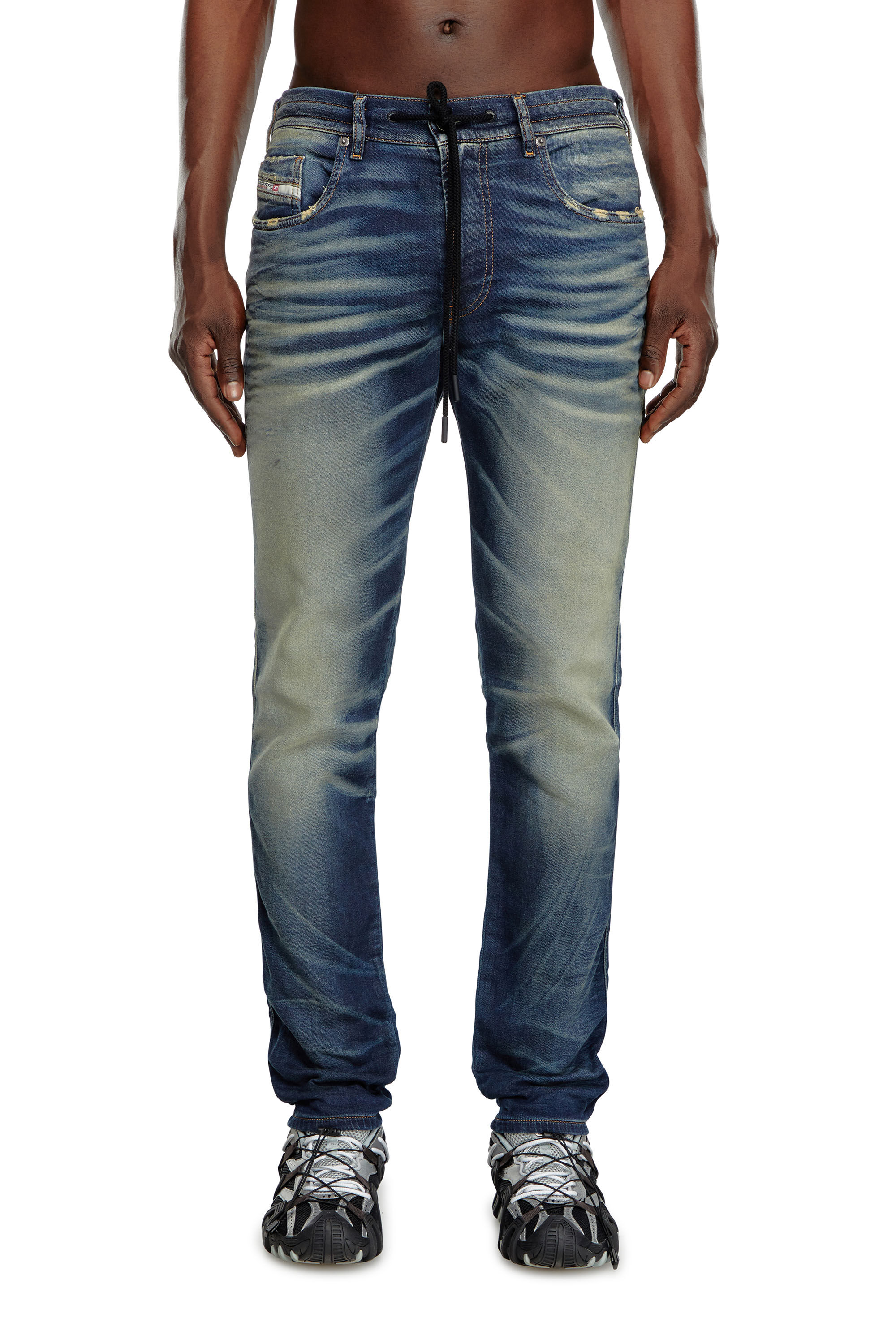 Diesel - Herren Slim 2060 D-Strukt Joggjeans® 068MH, Dunkelblau - Image 3