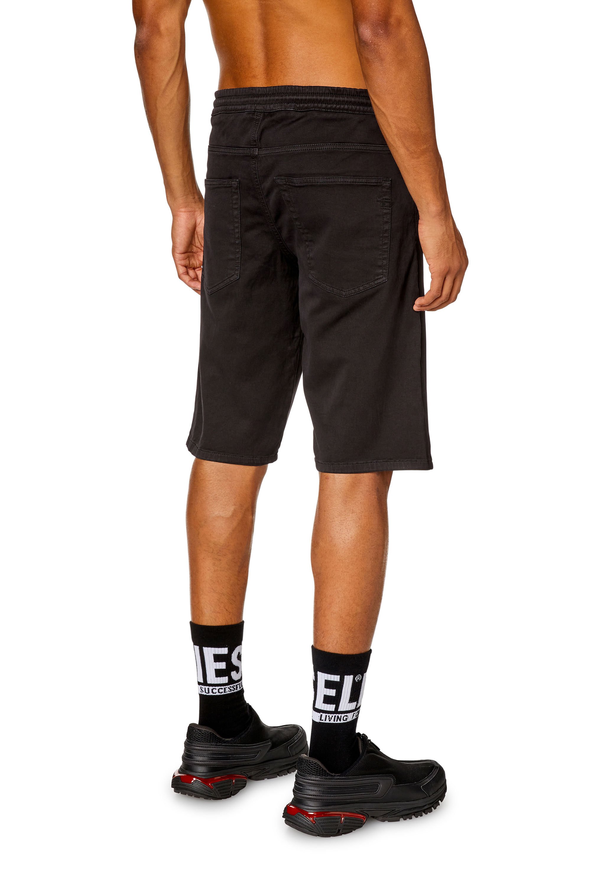 Diesel - 2033 D-KROOLEY-SHORT JOGG, Black - Image 4