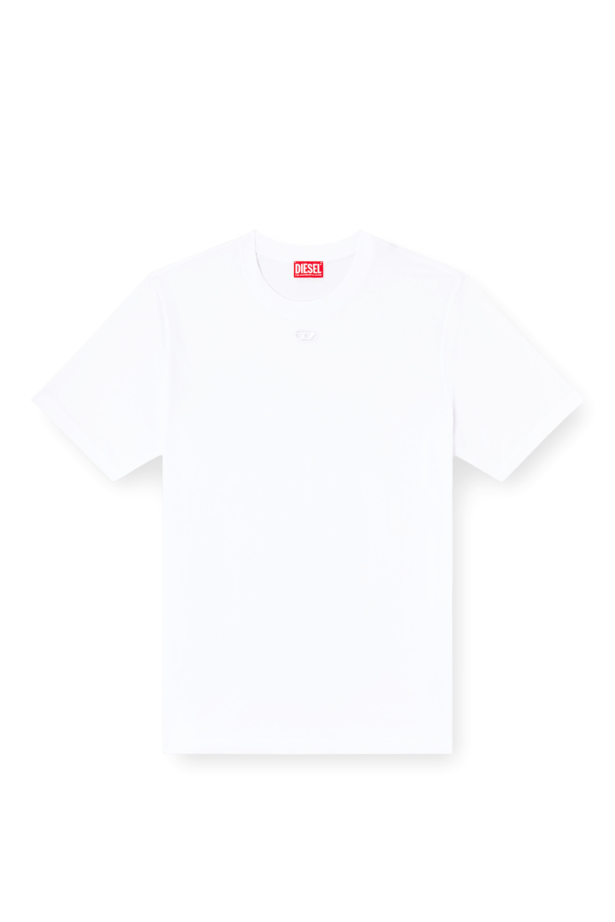 Diesel - T-ADJUST-MAREY, Herren T-Shirt mit Cutout-Oval D in Weiß - 2