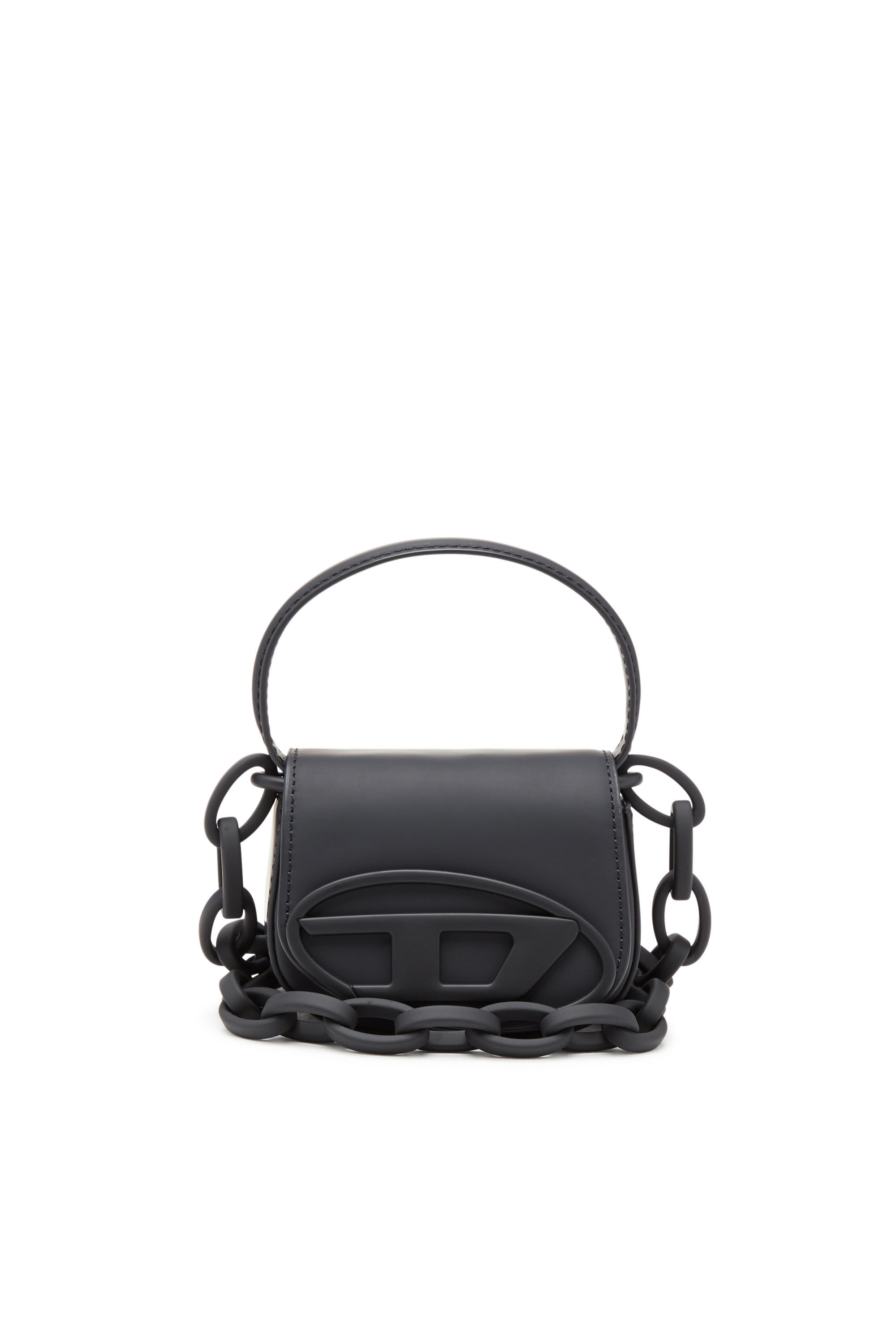 Damen 1DR Xs-Ikonische Mini-Tasche aus mattem Leder | Schwarz | Diesel