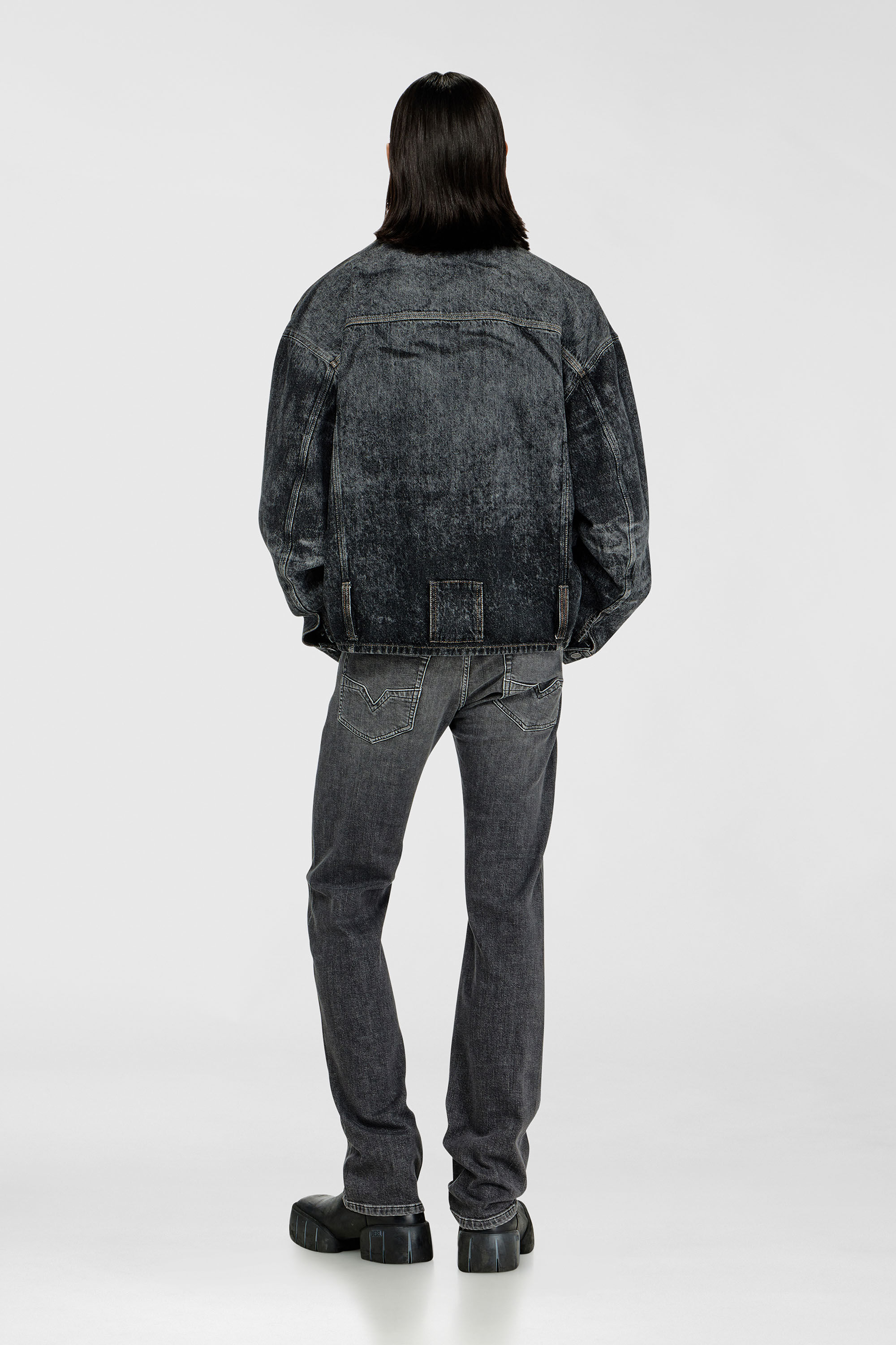 Diesel - Man's Regular Jeans 1985 Larkee 0HDBD, Black/Dark grey - 3