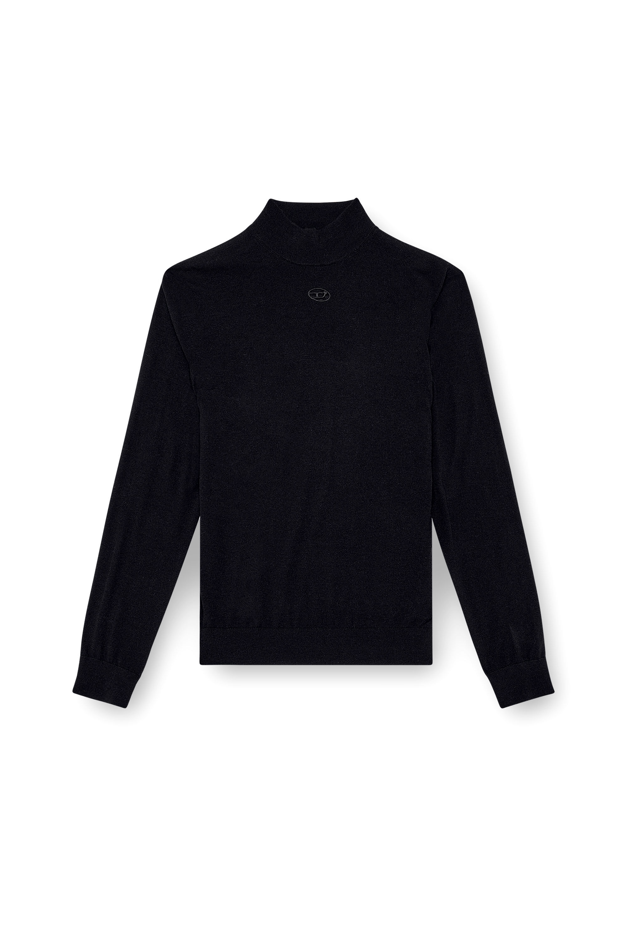 Diesel - K-GIL, Herren Rollkragenpullover aus Wolle in Schwarz - 2