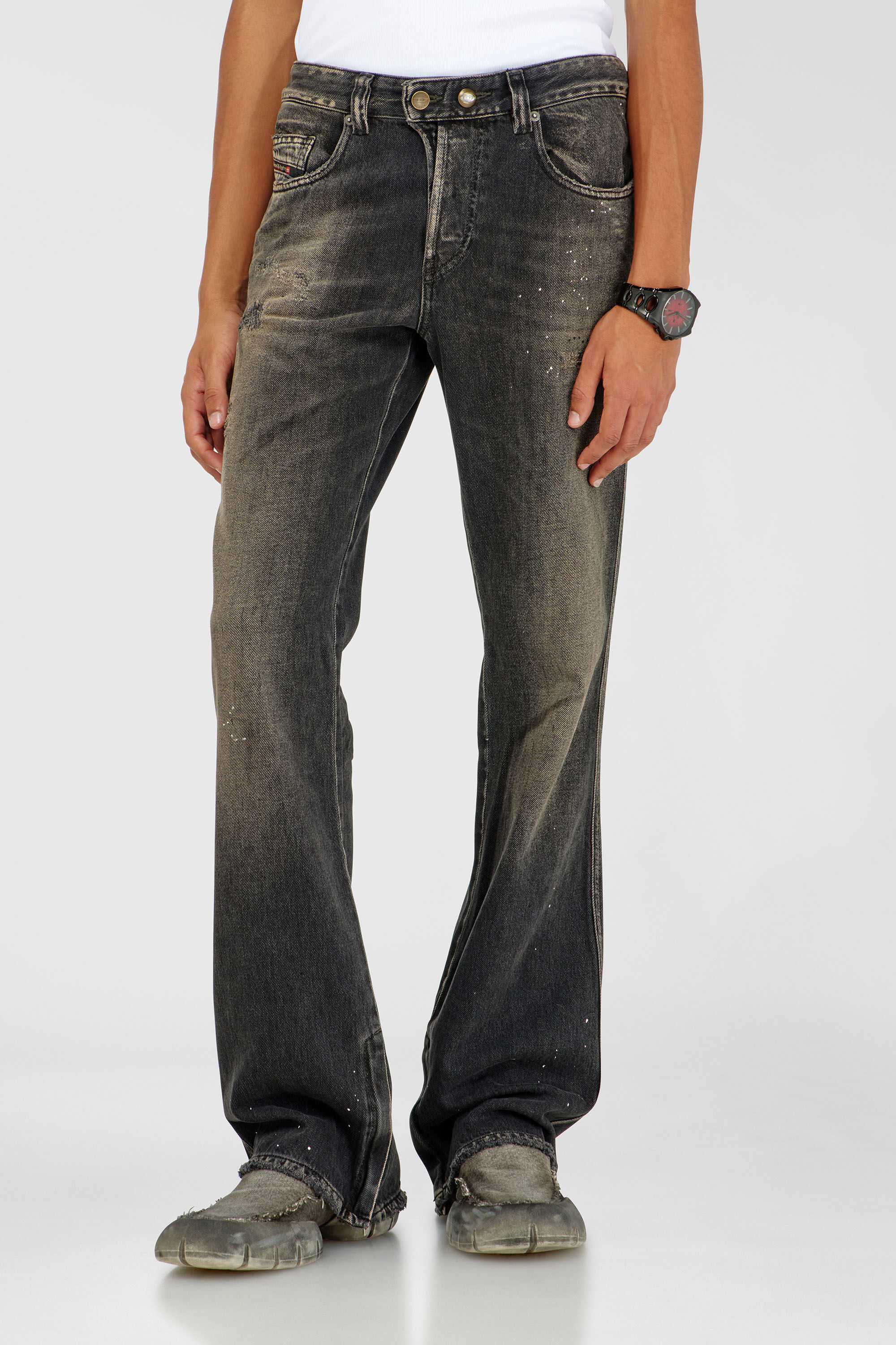 Diesel - Herren Bootcut Jeans 1998 D-Buck 09P64, Schwarz/Dunkelgrau - 4