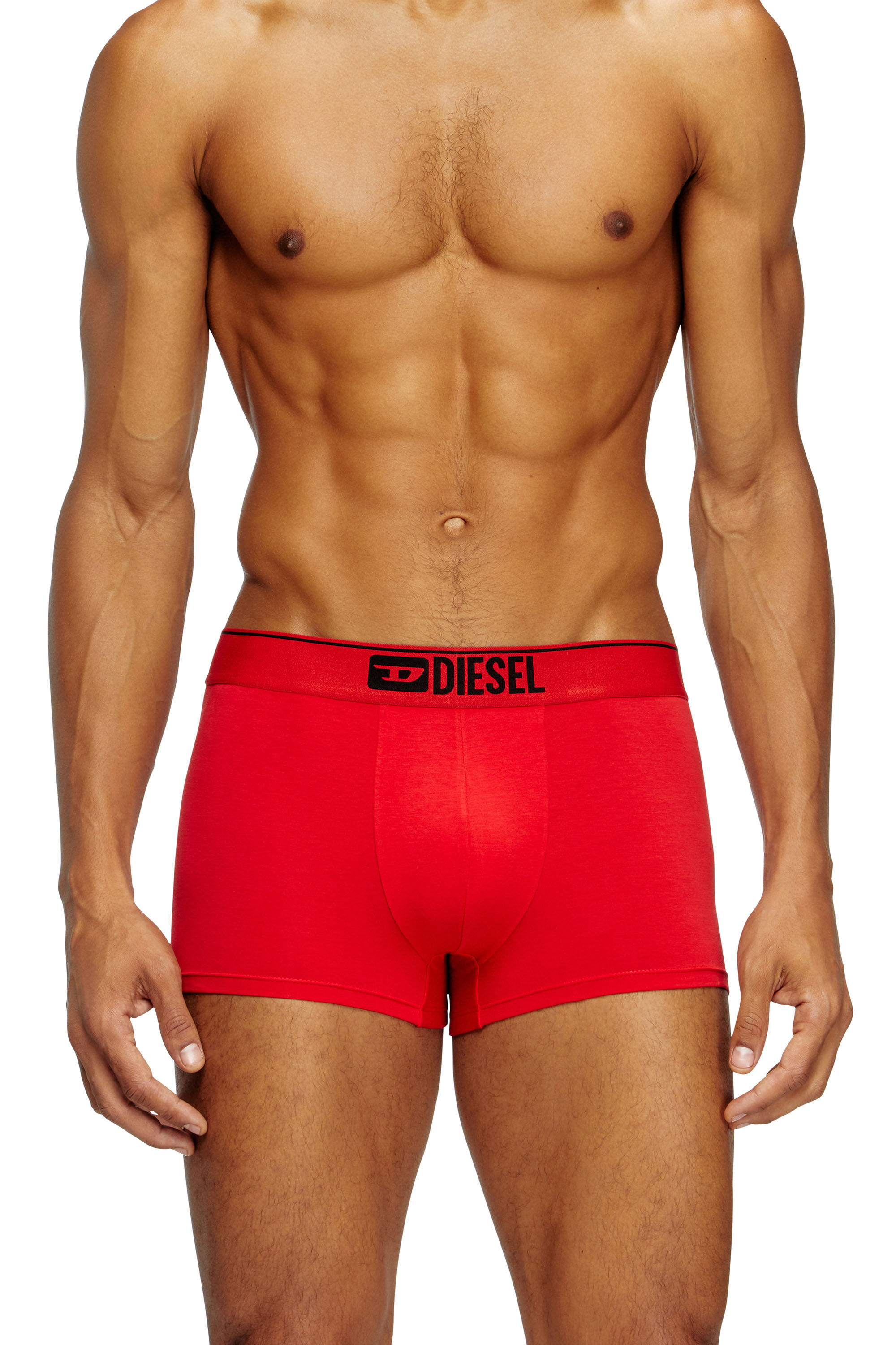 Diesel - UMBX-DAMIENTHREEPACK, Herren Einfarbige Retropants im Dreierpack in Rot/Schwarz - 2
