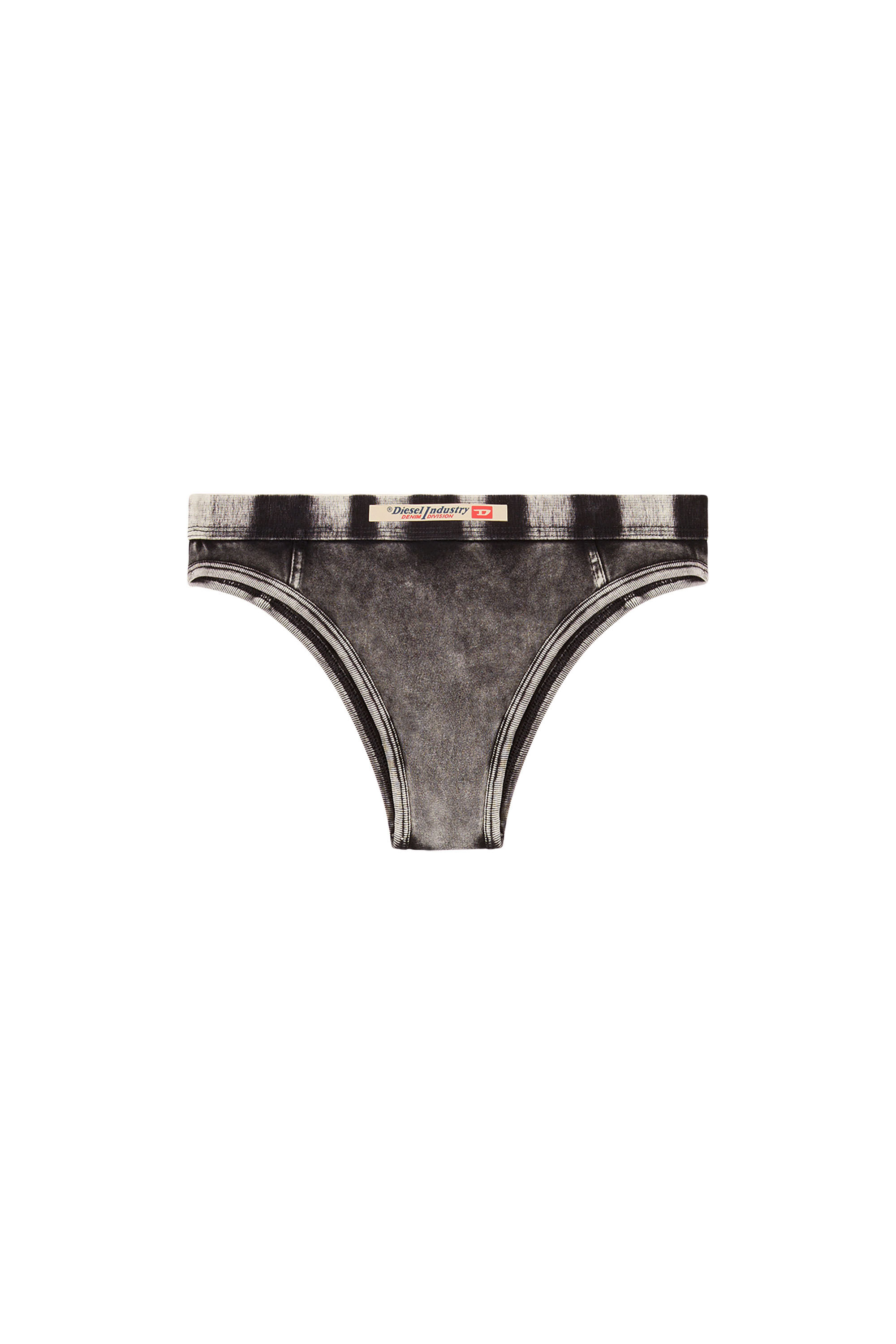 Diesel - CLODIA-DNM, Damen Briefs aus Jersey mit Denim-Effekt in Schwarz - 2