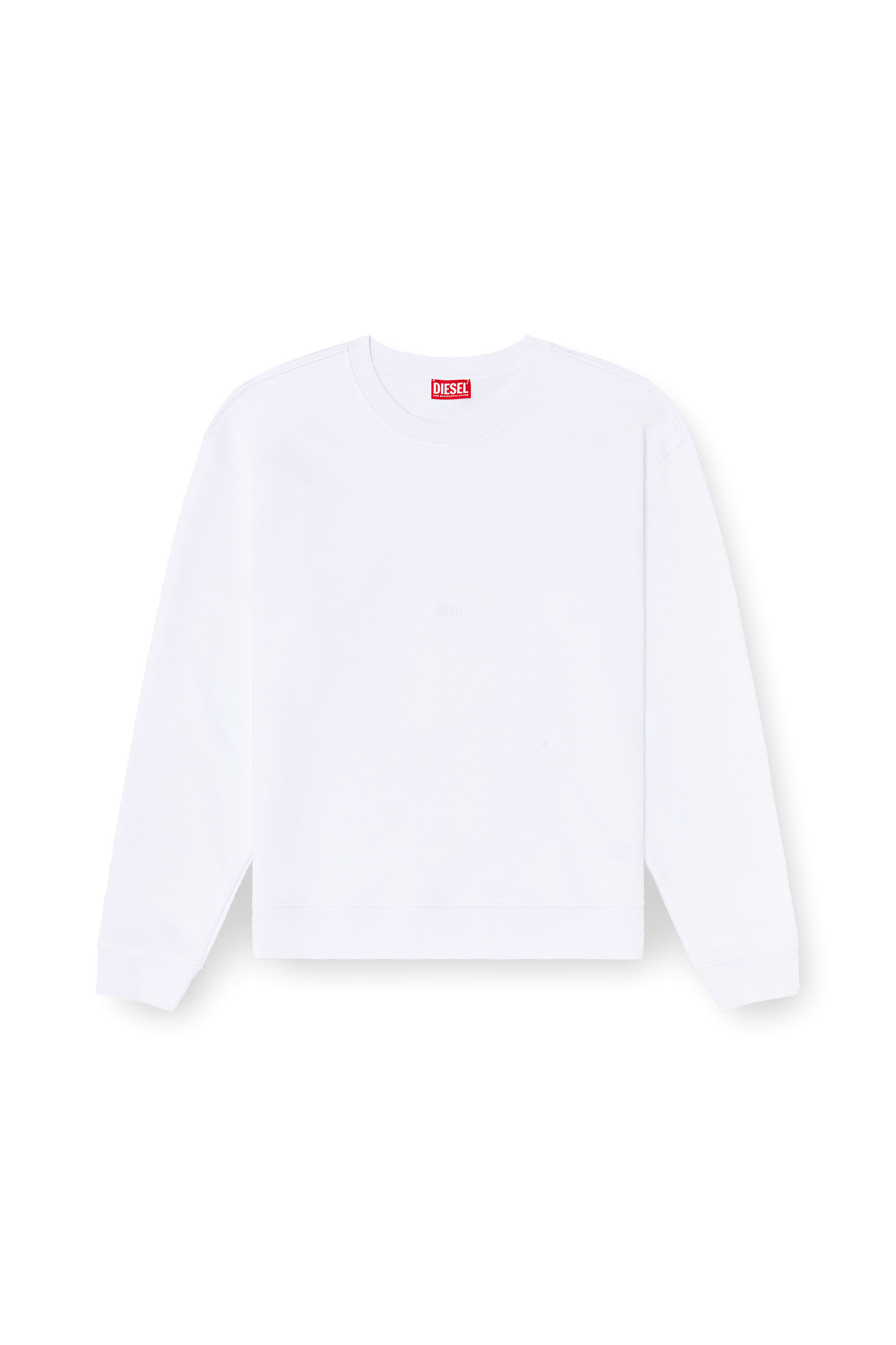 Diesel - S-NORM-AA5, Herren Baumwoll-Sweatshirt mit Mikro-Logo-Stickerei in null - 2