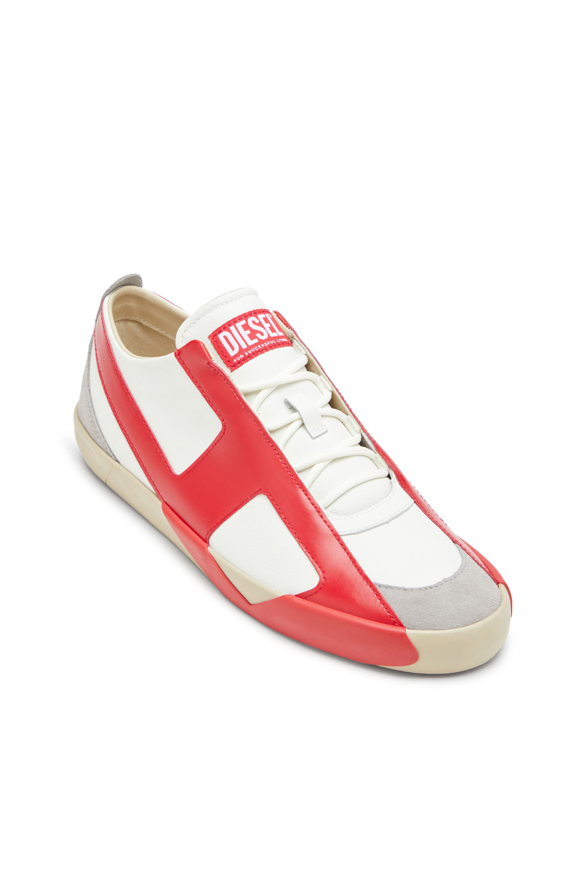 Diesel - S-SLANTE-D LOW, Herren Sneaker aus Wildleder und Leder mit D-Logo in null - 6