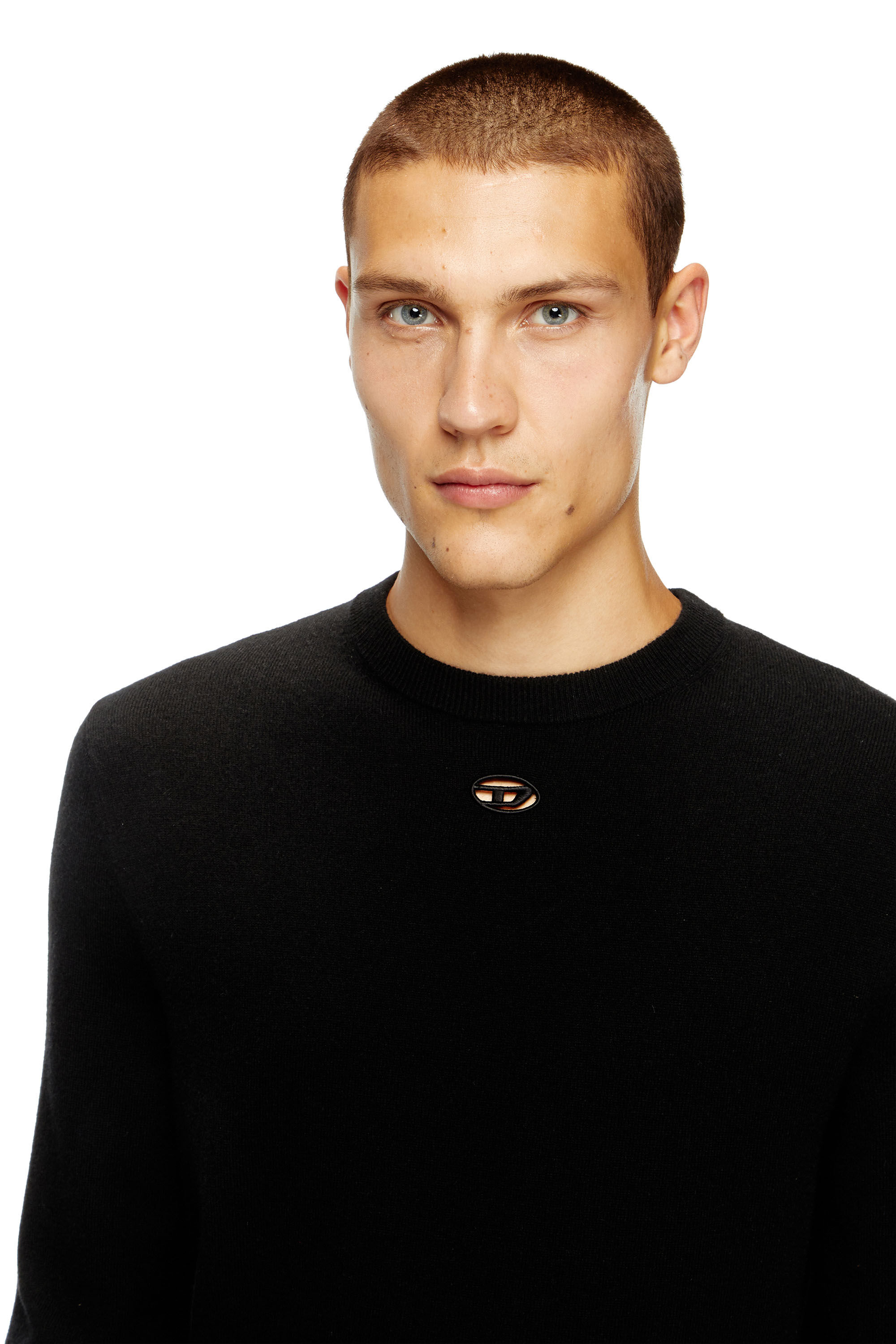 Diesel - K-VIERI, Herren Pullover aus Wolle und Kaschmir in Schwarz - 5