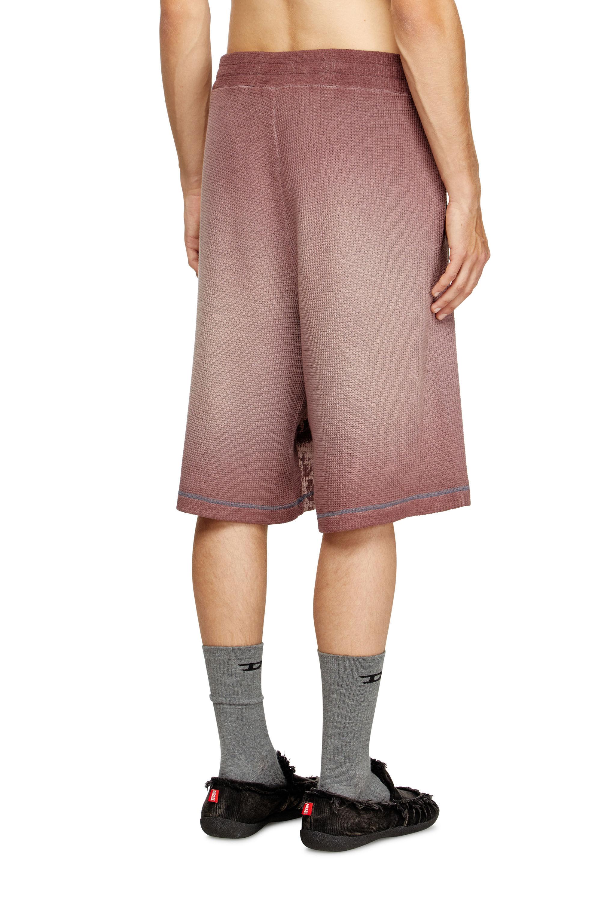Diesel - P-WARKY-SHORT, Herren Waffel-Shorts mit mittelalterlichem Print in null - 4