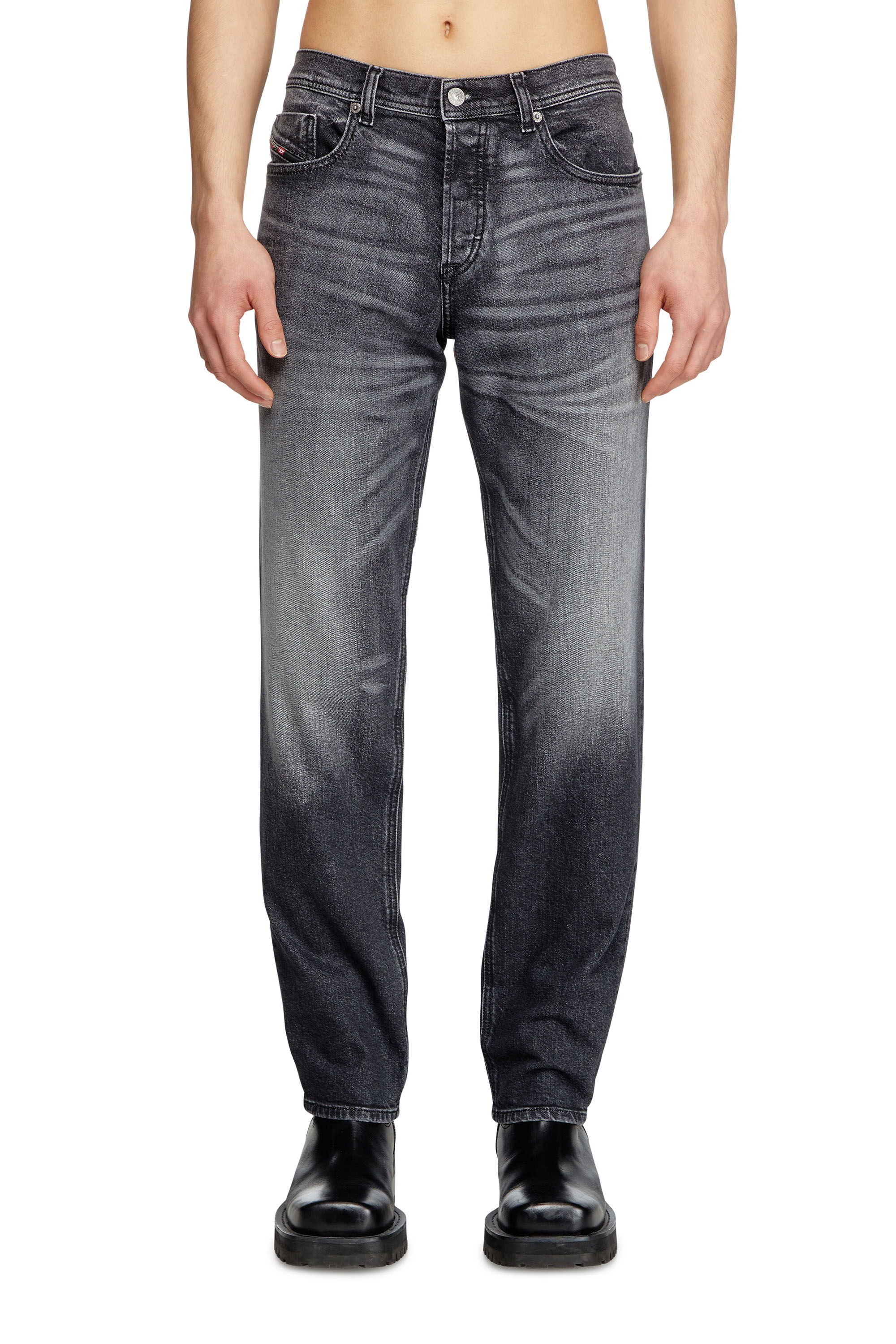 Diesel - Herren Regular Jeans 2023 D-Finitive 09L52, Schwarz/Dunkelgrau - 3