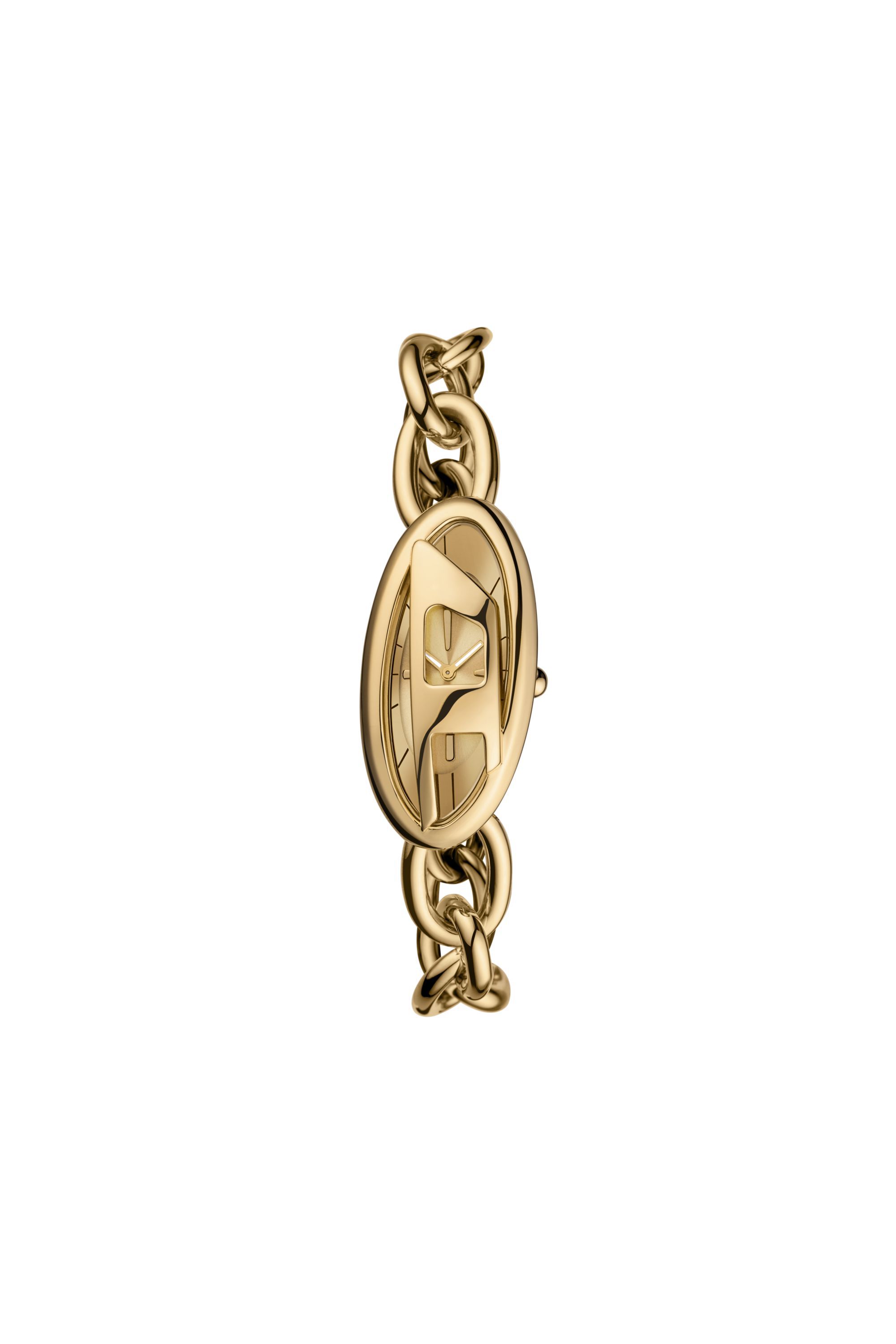 Diesel - DZ5611 WATCH, Damen D-Era Armbanduhr aus goldenem Edelstahl mit zwei Zeigern in Gold - 1