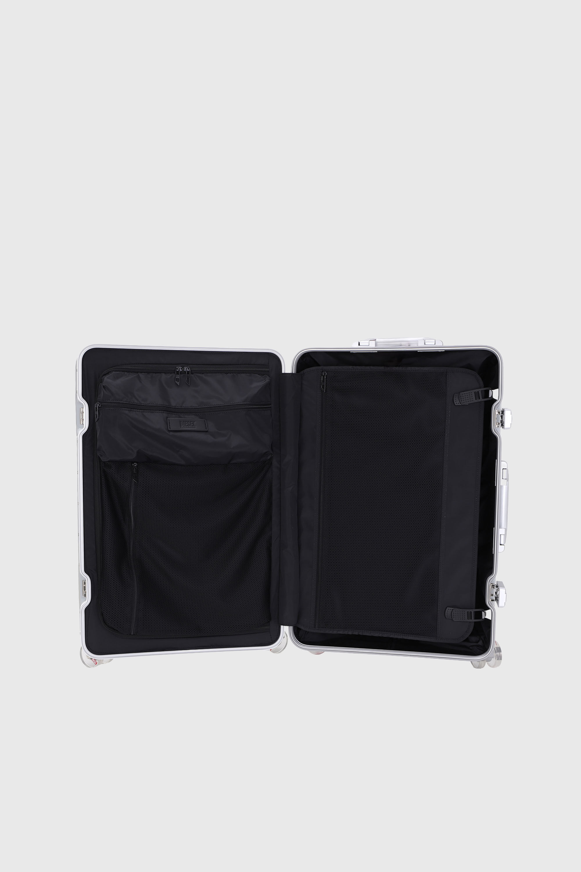 Diesel - DIESEL ALUMINUM TROLLEY- DSL002, Unisex Koffer aus Aluminium Gr&ouml;&szlig;e M in Silber - 3