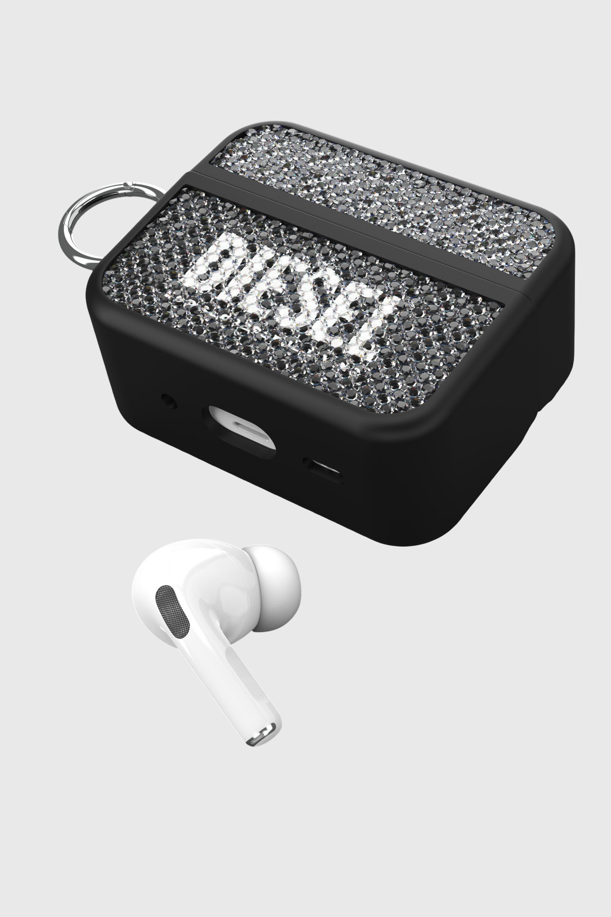 Diesel - 60195 AIRPOD CASE AIRPODS CASE, Unisex Swarovski Crystal Case for Airpods Pro / Pro 2 in Schwarz - 4