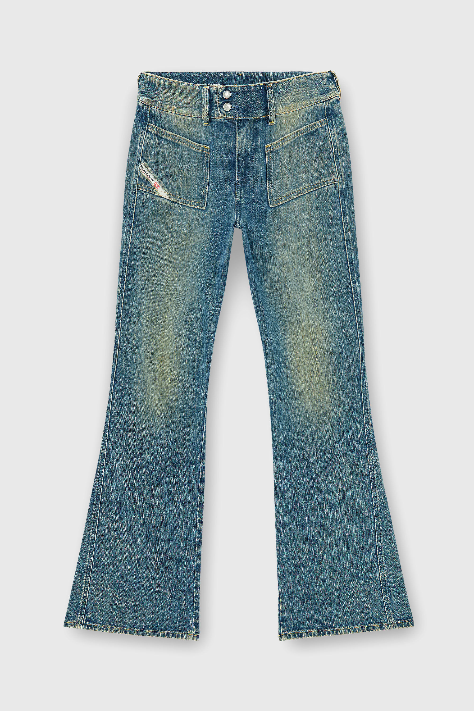 Diesel - Damen Bootcut Jeans D-Hush 007EJ, Mittelblau - 6