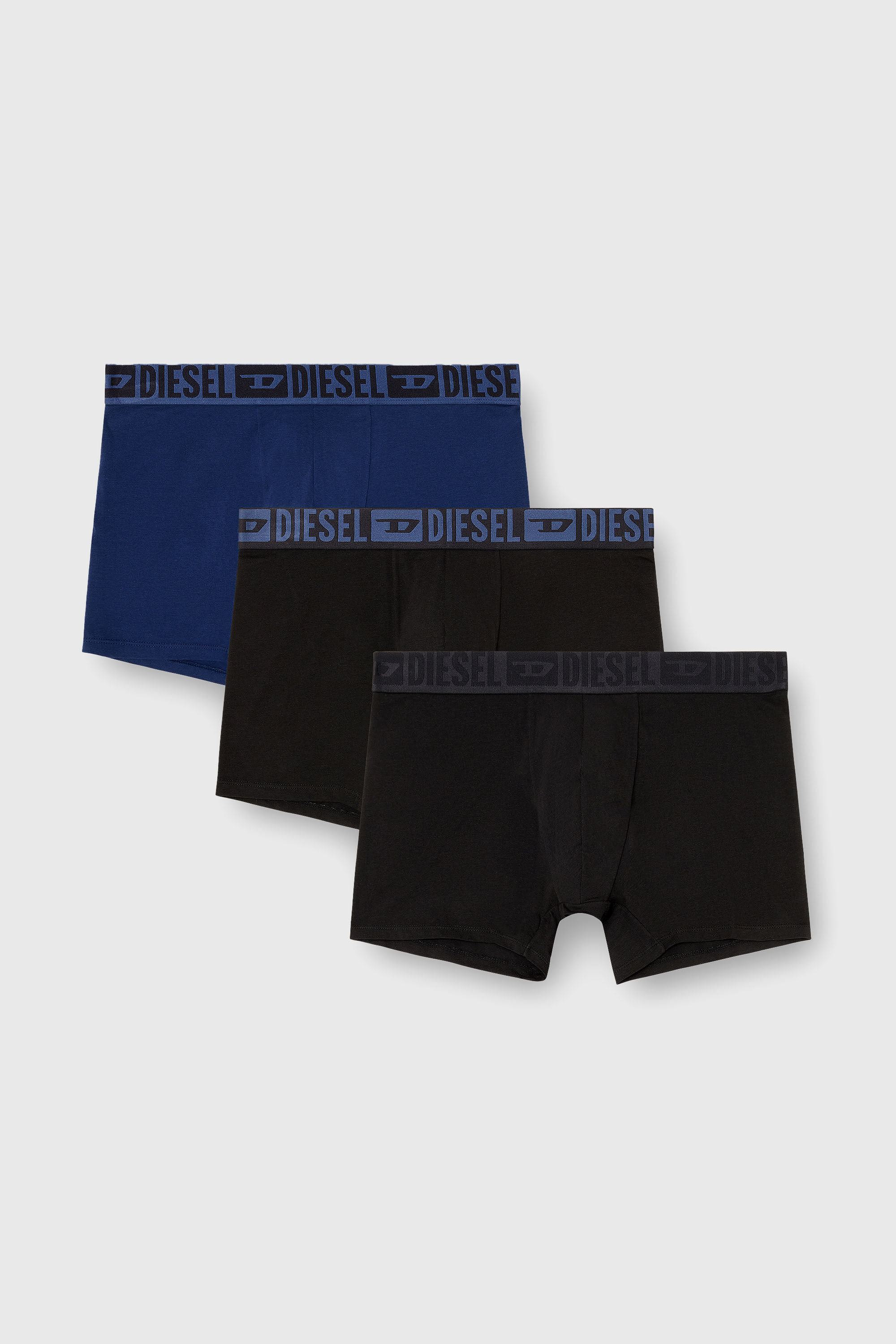 Diesel - SEBASTIAN-D-CORE-3PACK, Herren Boxer-Slips aus stretch-baumwolle im Dreierpack in Schwarz/Blau - 2
