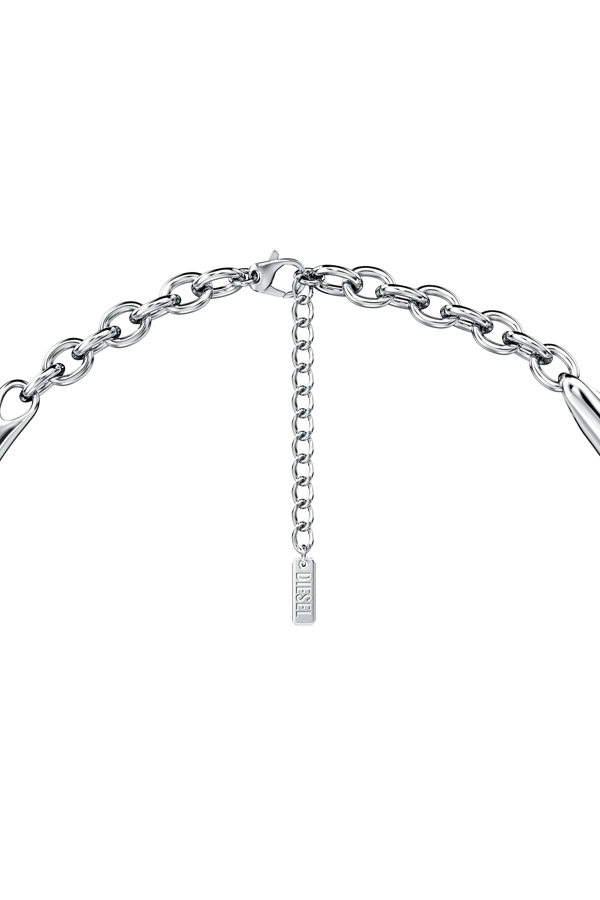 Diesel - DX1697040 JEWELLERY, Unisex Halskette aus Edelstahl in Silber - 2