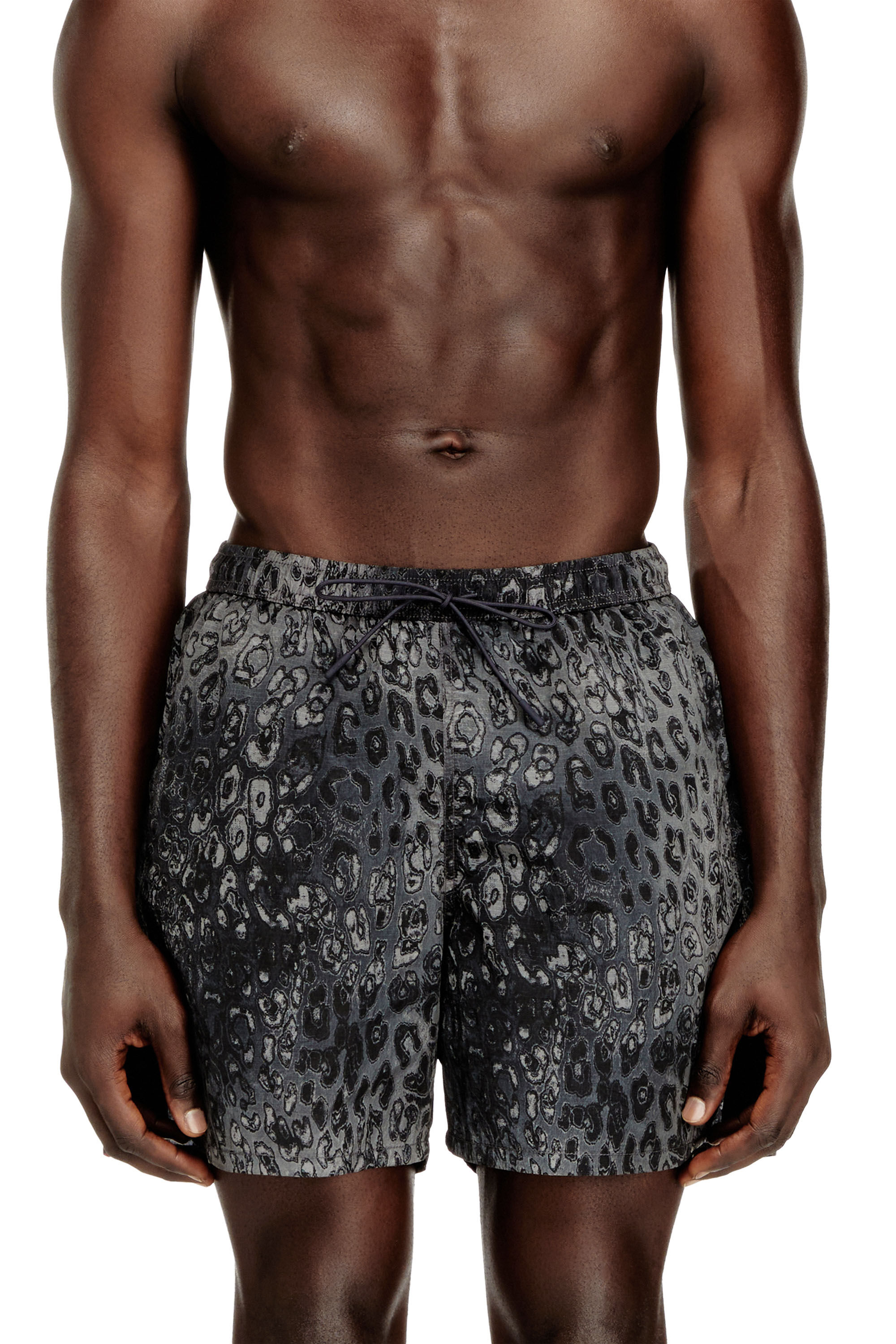 Diesel - SOCCER-41-UTLT, Man's Swim shorts with animalier print in null - 1