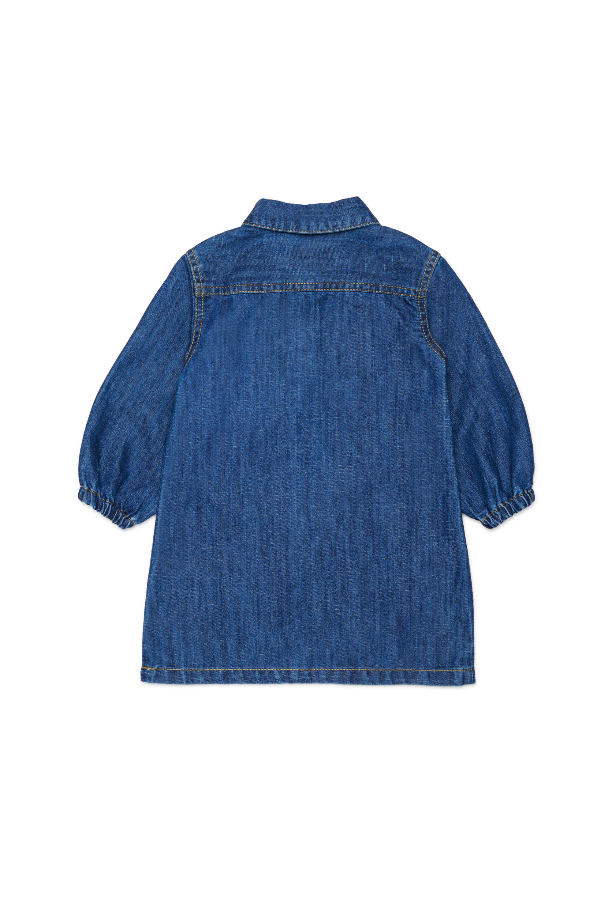 Diesel - DELBIB, Woman's Denim shirt dress with Oval D logo embroidery in Medium blue - 2