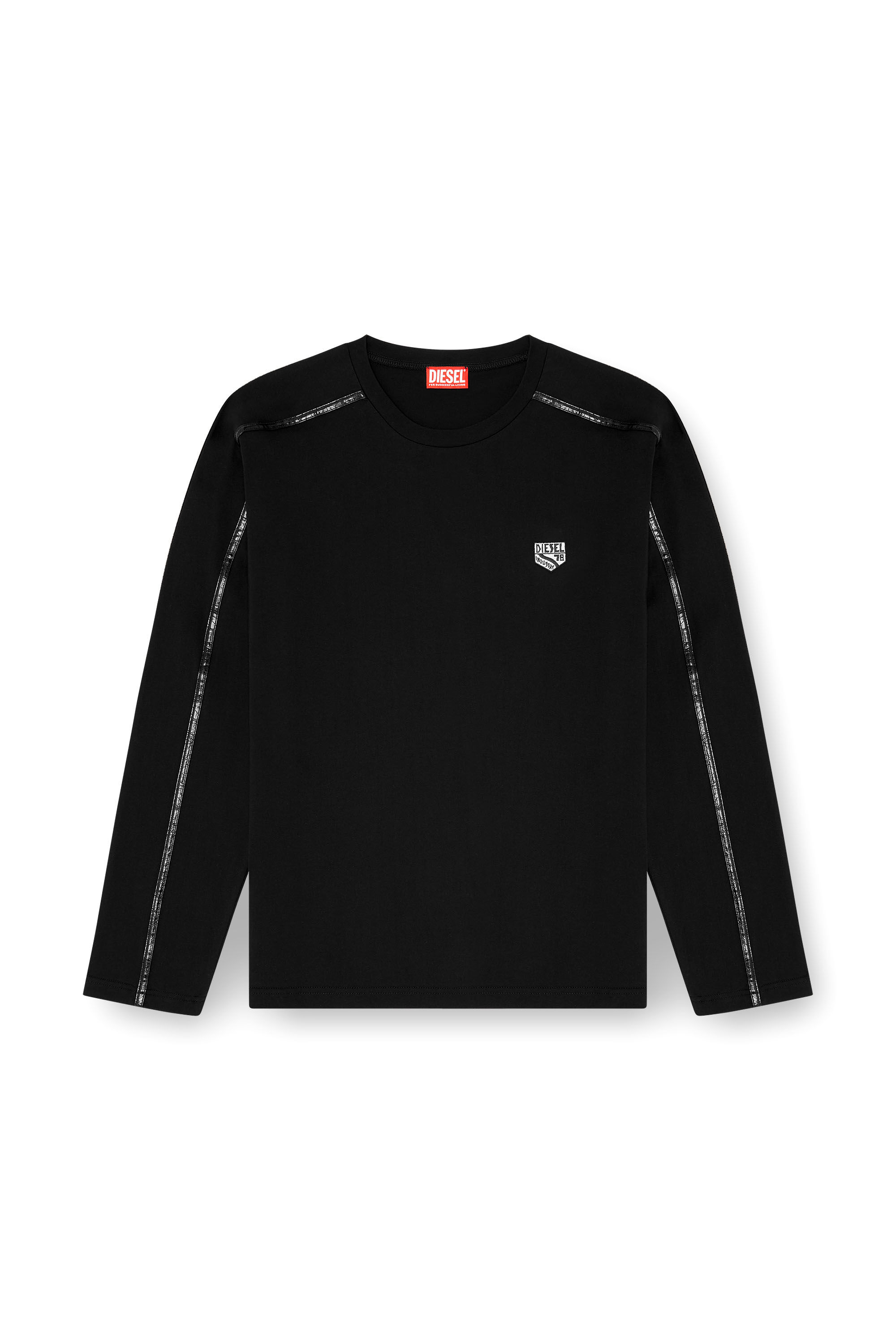 Diesel - T-NORM-LS-FL, Herren Langarm-T-Shirt mit tonalen Abschl&uuml;ssen in null - 2