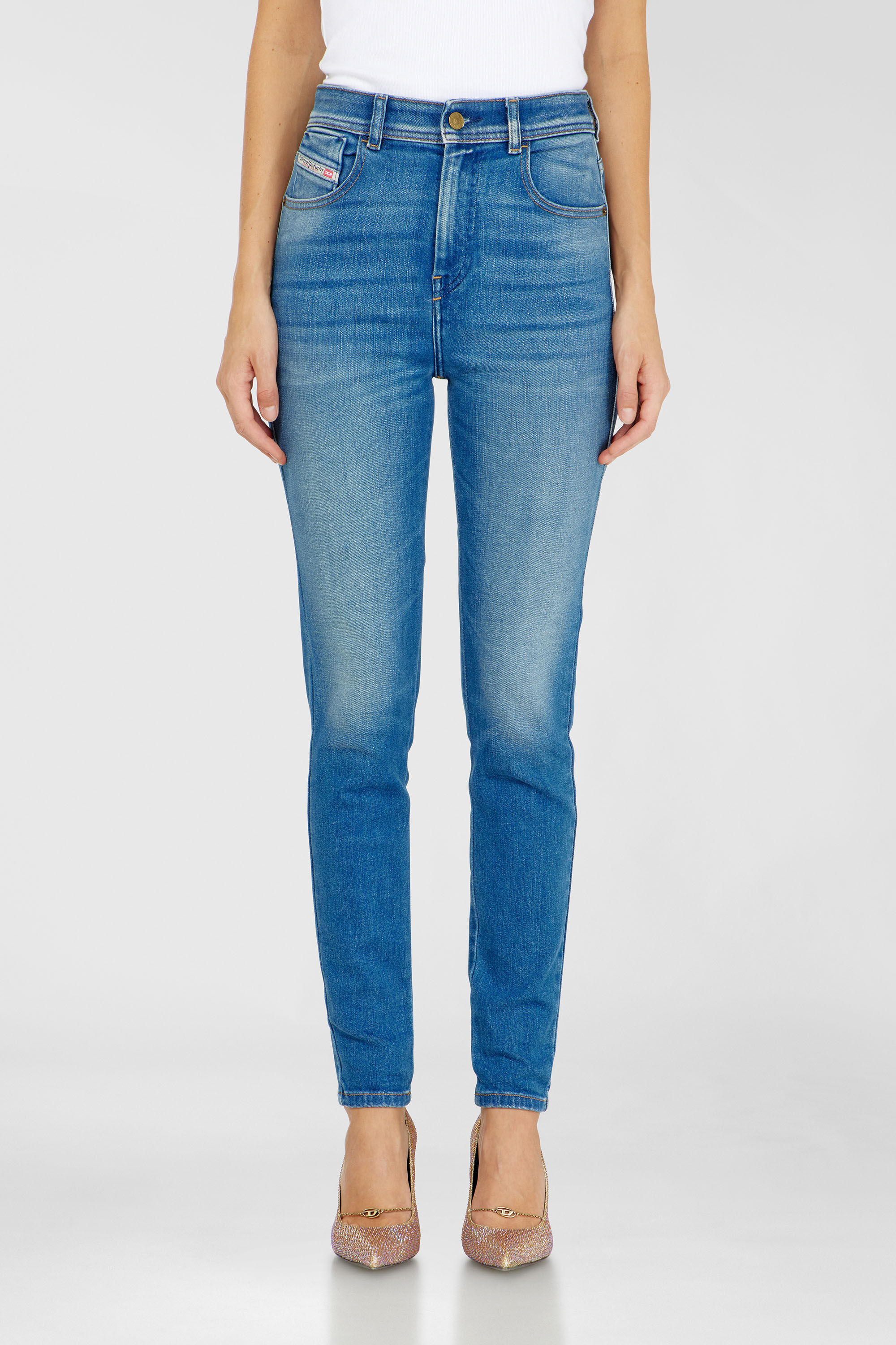 Diesel - Damen Skinny Jeans 1984 Slandy-High 09Q79, Mittelblau - 4