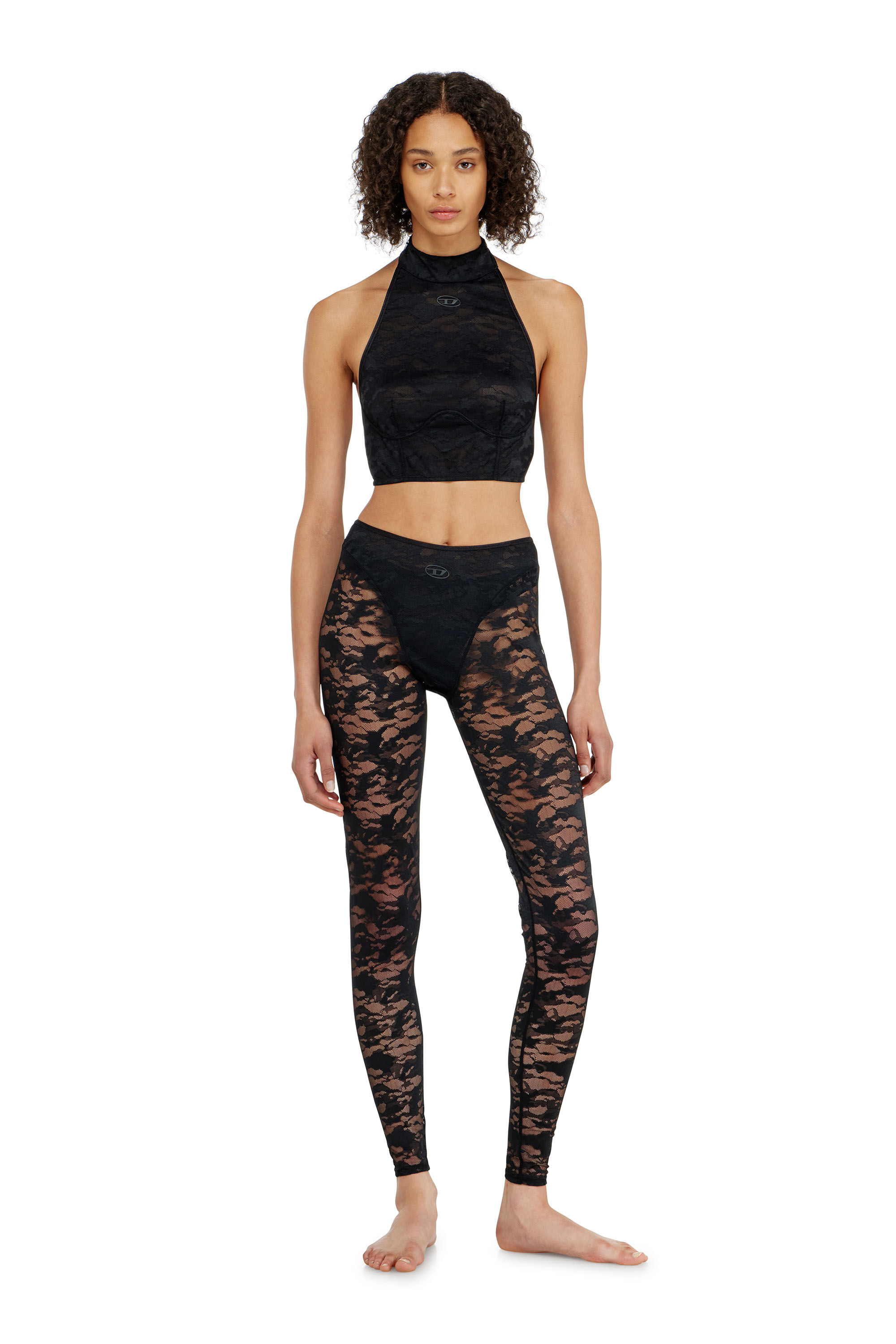 Diesel - MARCIA-UTLT, Damen Spitzen-Bralette mit Neckholder in null - 1