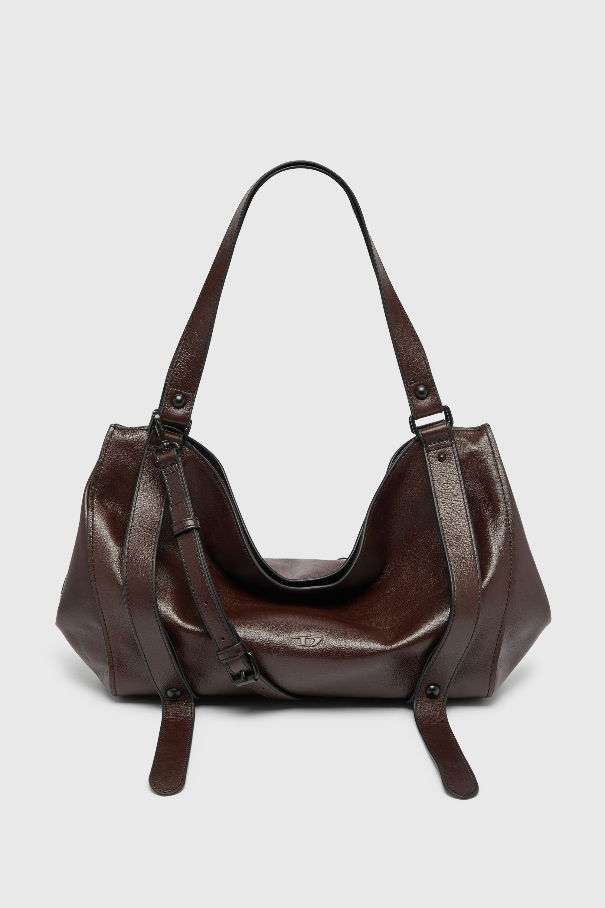 Diesel - D-ONE TOPHANDLE M, Unisex D-One &ndash; Mittelgro&szlig;e Henkeltasche aus Leder in Dunkelbraun - 2