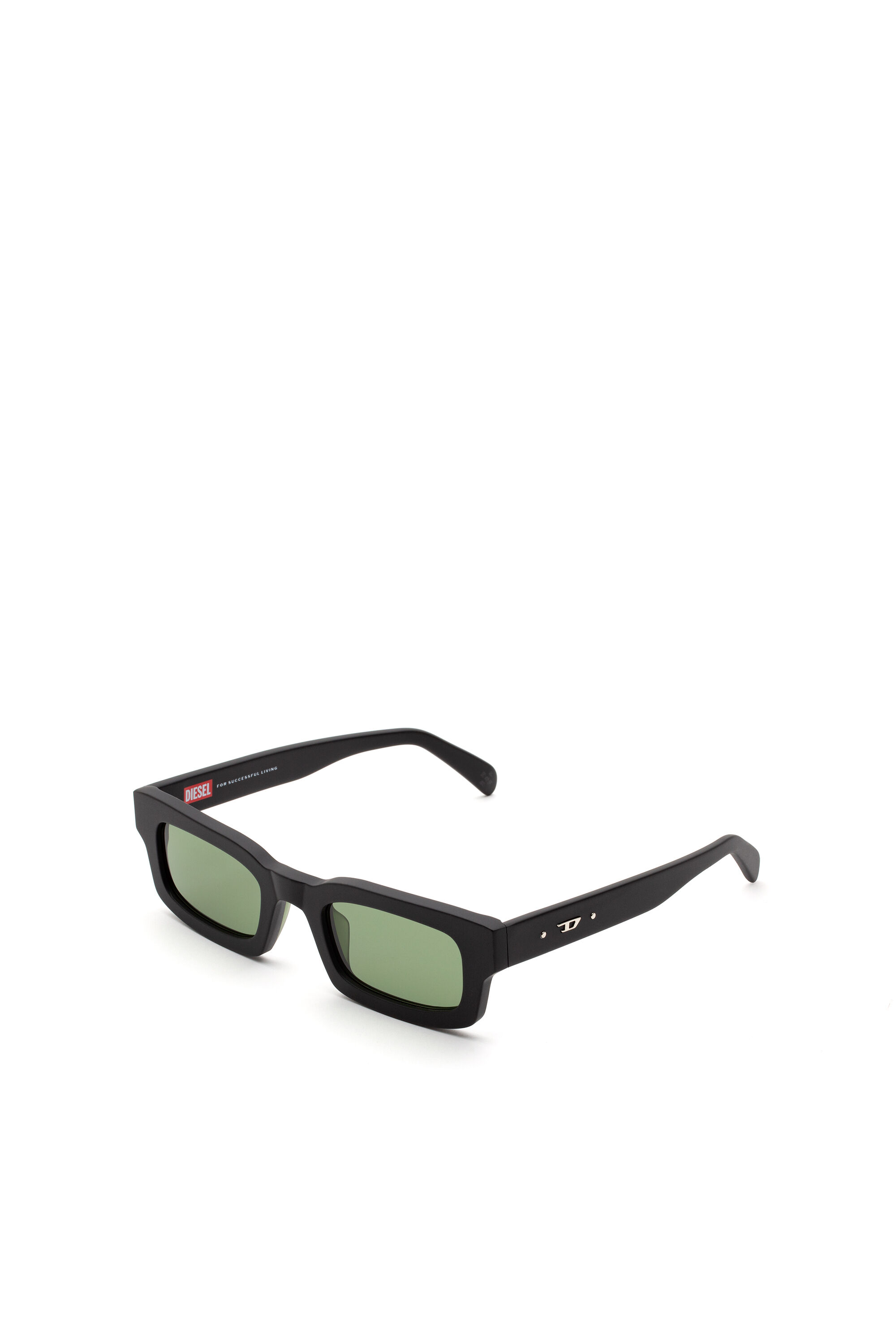 Diesel - DM0360, Unisex Minimalistische Sonnenbrillen in Opakes Schwarz - 2