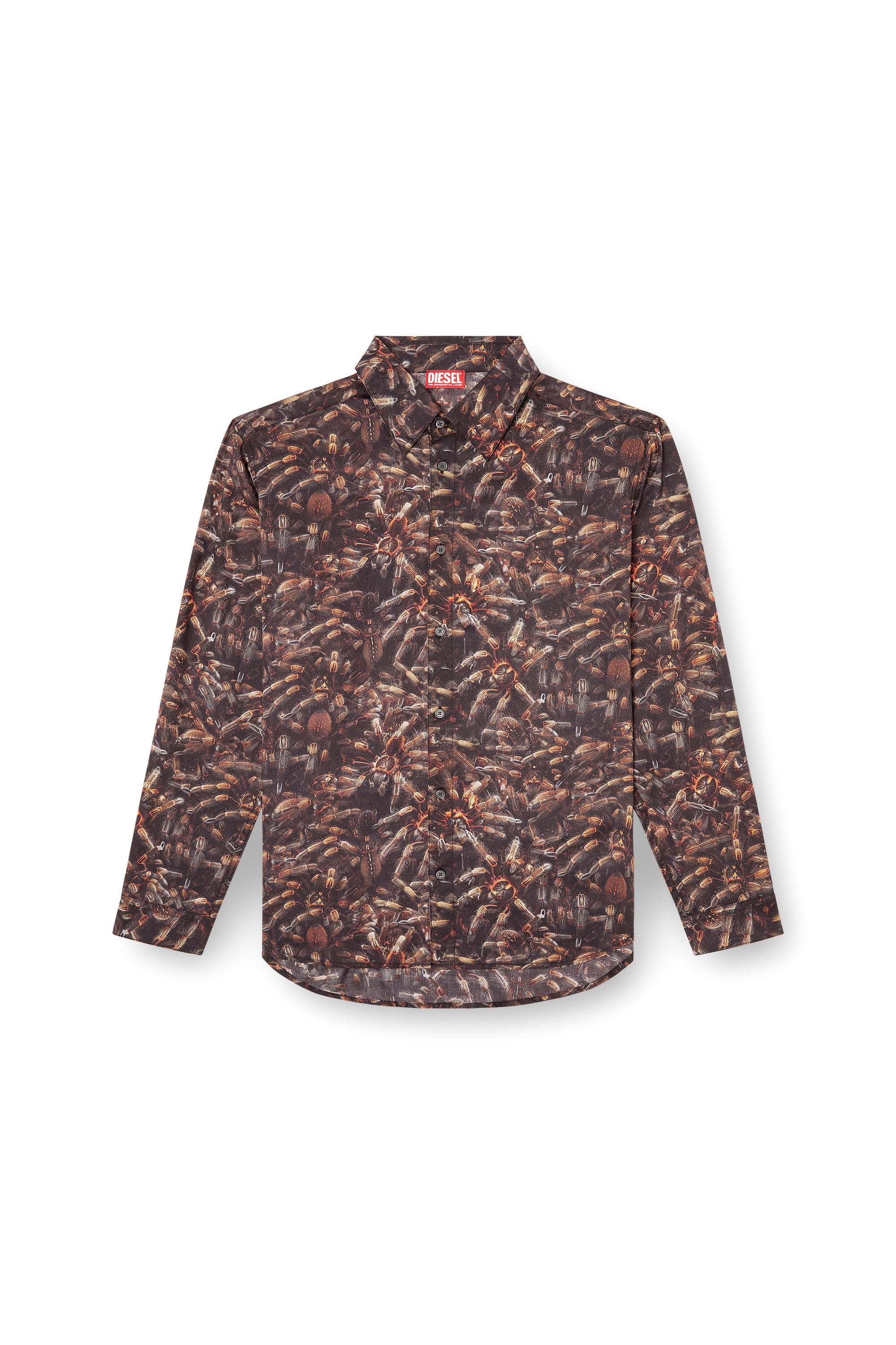 Diesel - S-SIMPLY-SPIDER-PJBK, Herren Lyocell-Hemd mit Allover-Print in null - 2