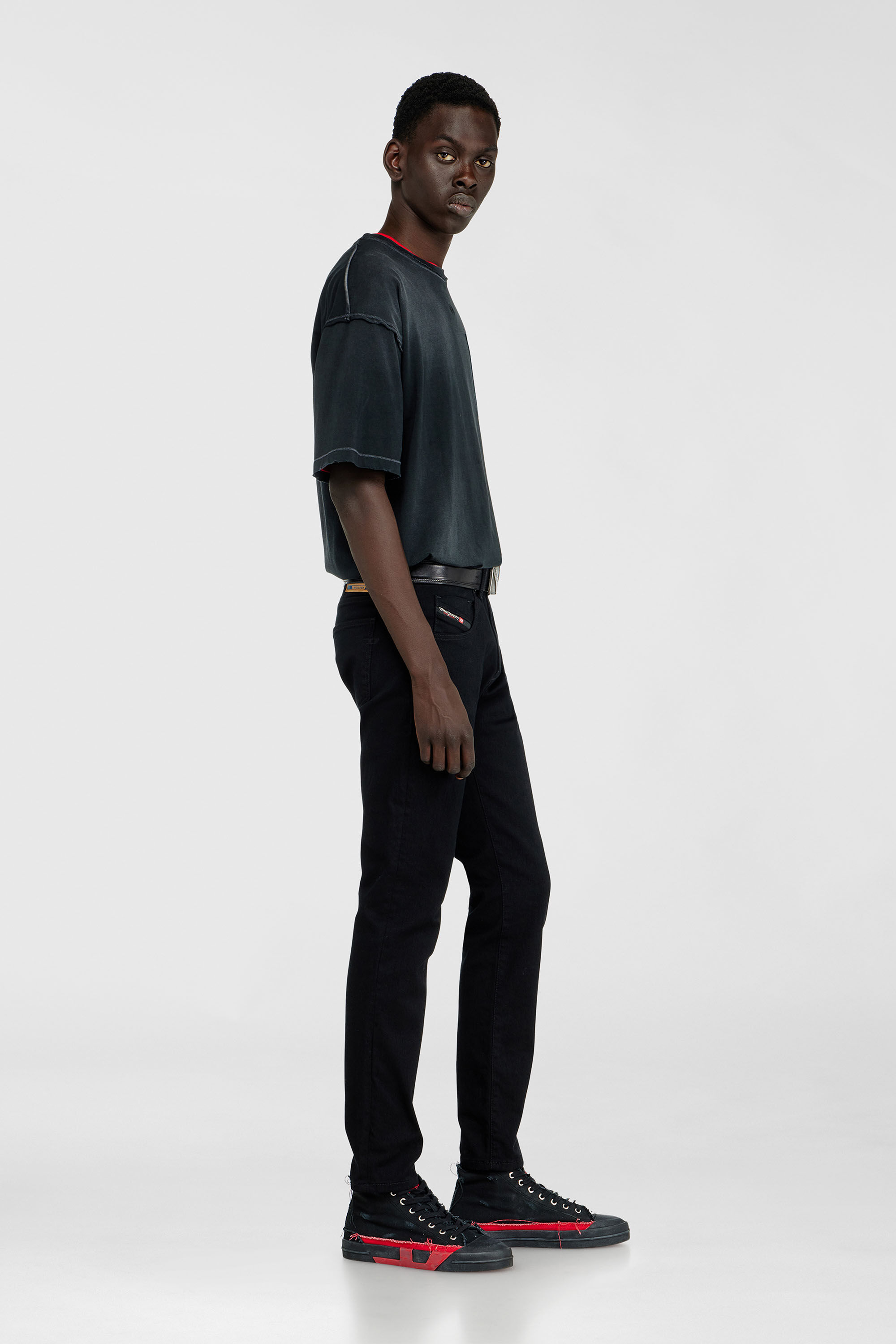 Diesel - Herren Slim Jeans 2019 D-Strukt 069YP, Schwarz/Dunkelgrau - 2