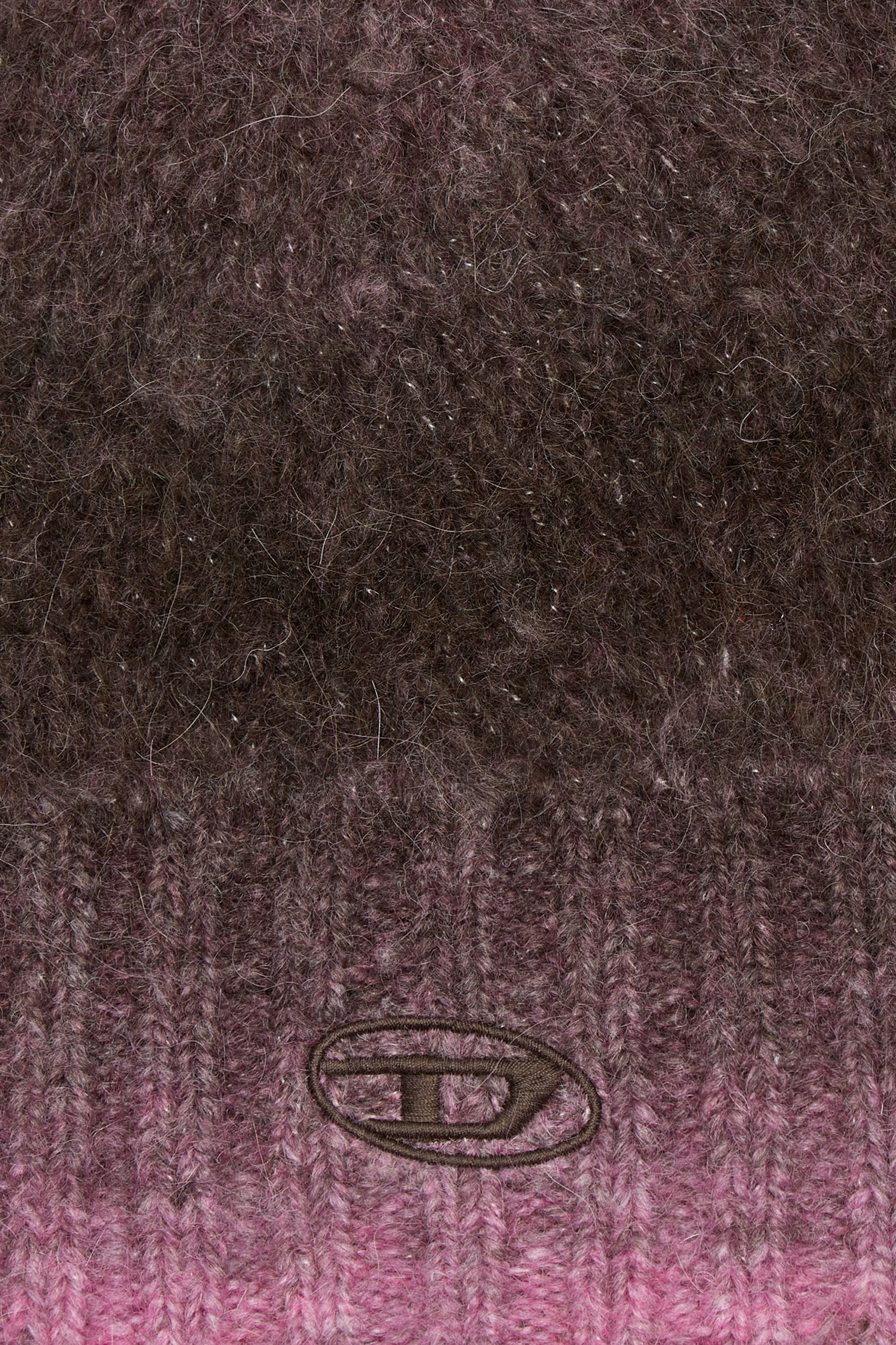Diesel - K-PELO, Unisex Mütze aus Alpaka mit Oval D-Stickerei in Violett - Image 3