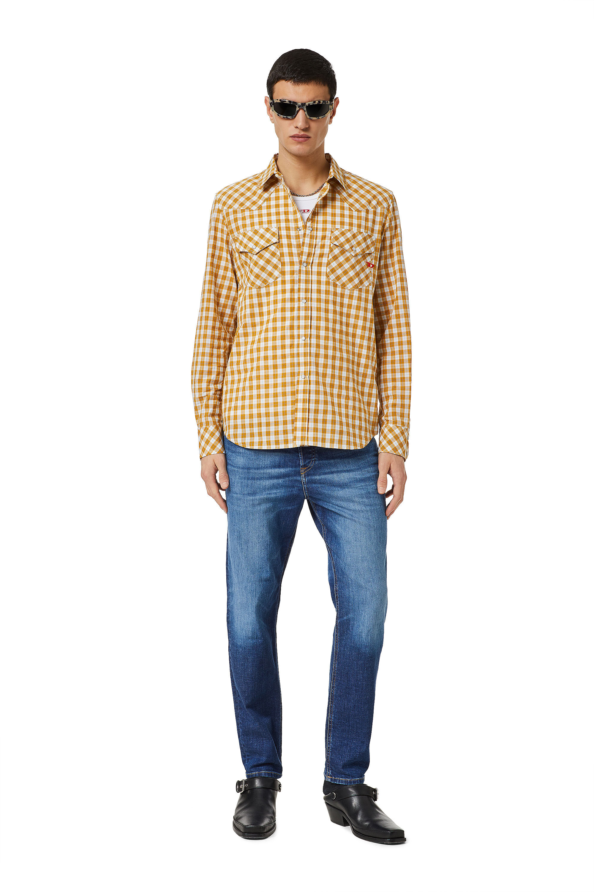 Diesel - 2005 D-Fining 09C72 Tapered Jeans, Mittelblau - Image 1