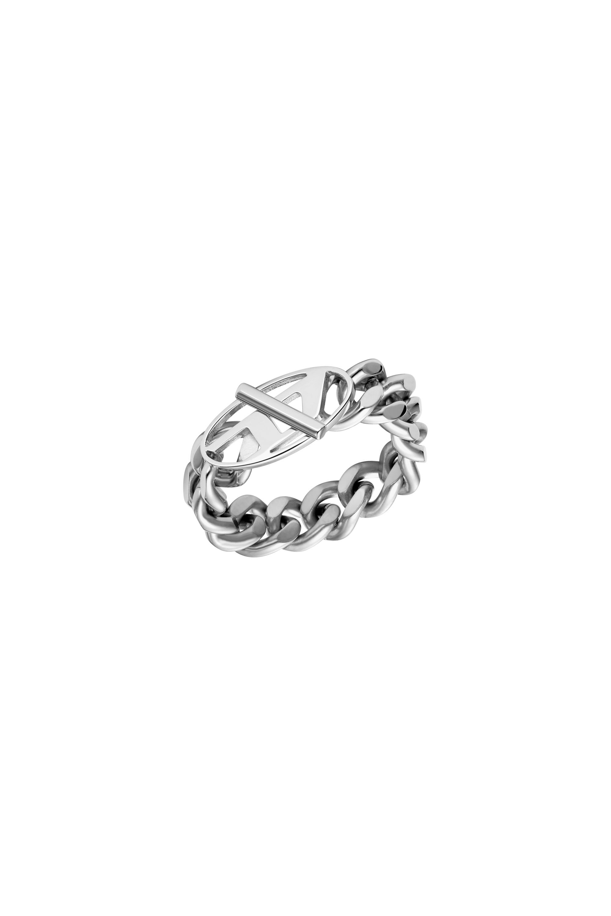 Diesel - DX1533040, Unisex Softer Kettenring aus Edelstahl in Silber - 1