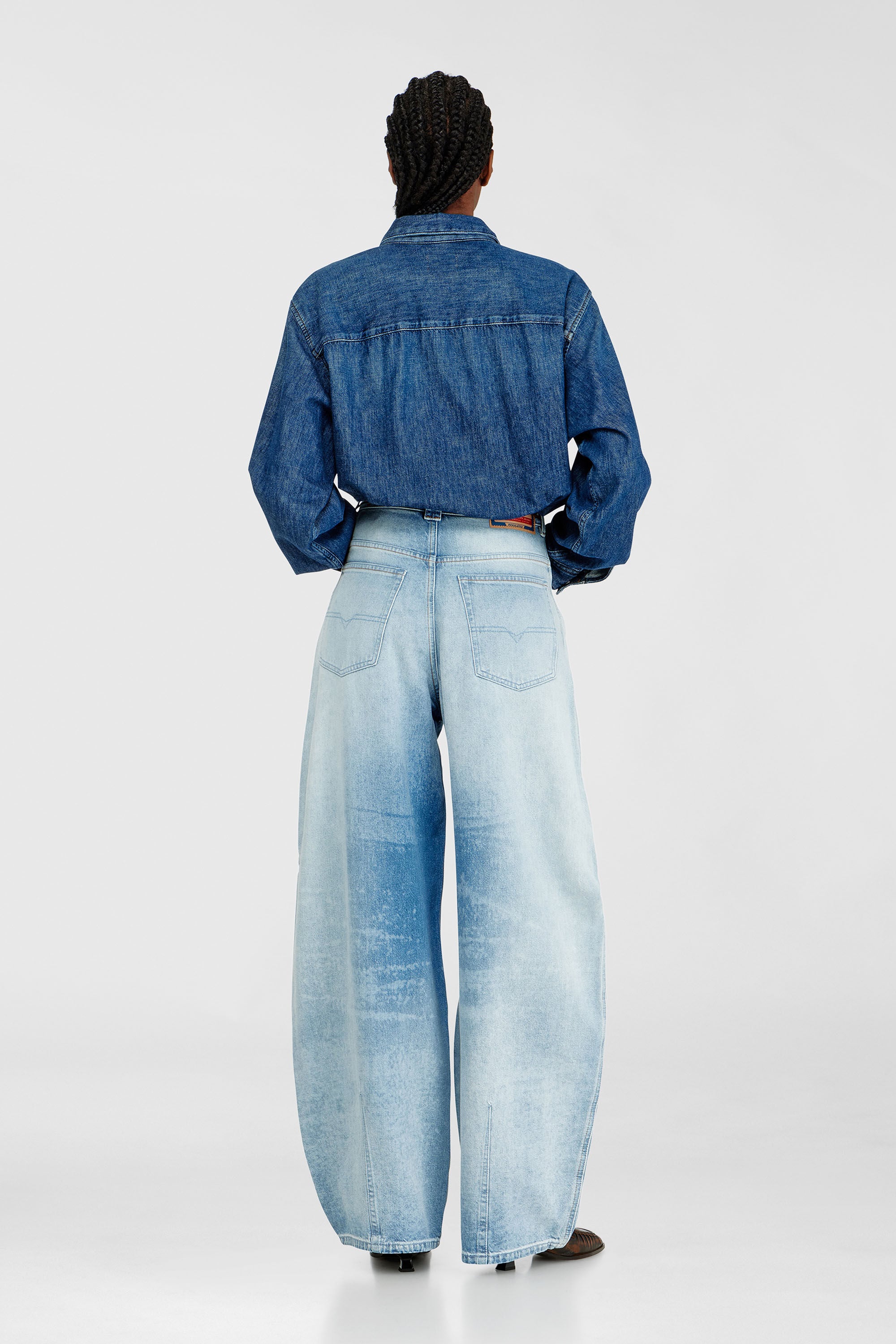 Diesel - Damen Relaxed Jeans 1987 D-Khelz 007EE, Hellblau - 3